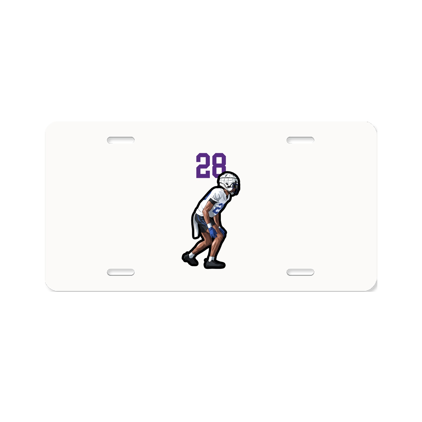 License Plate — Number Top in Classic