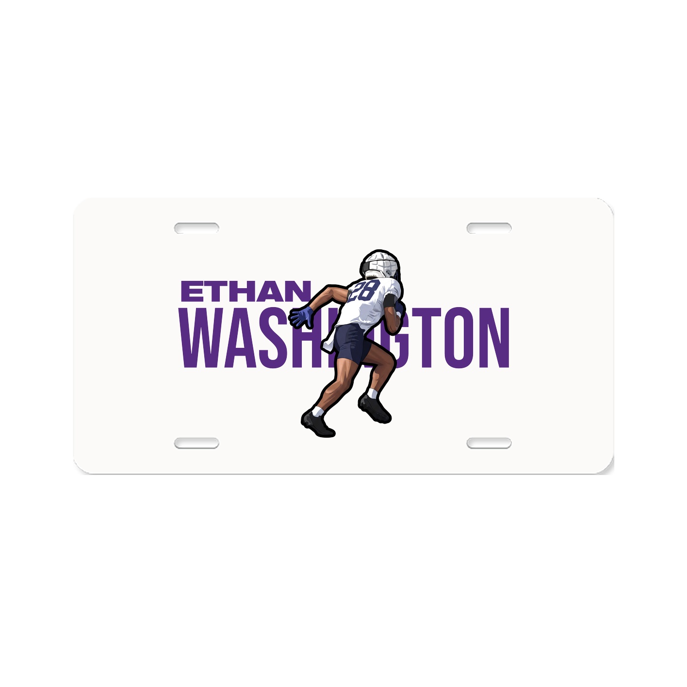 License Plate — Player Name in Classic