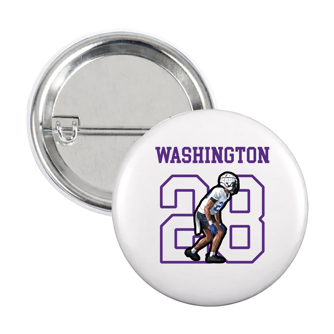 Game Day Button — Shirsey in White
