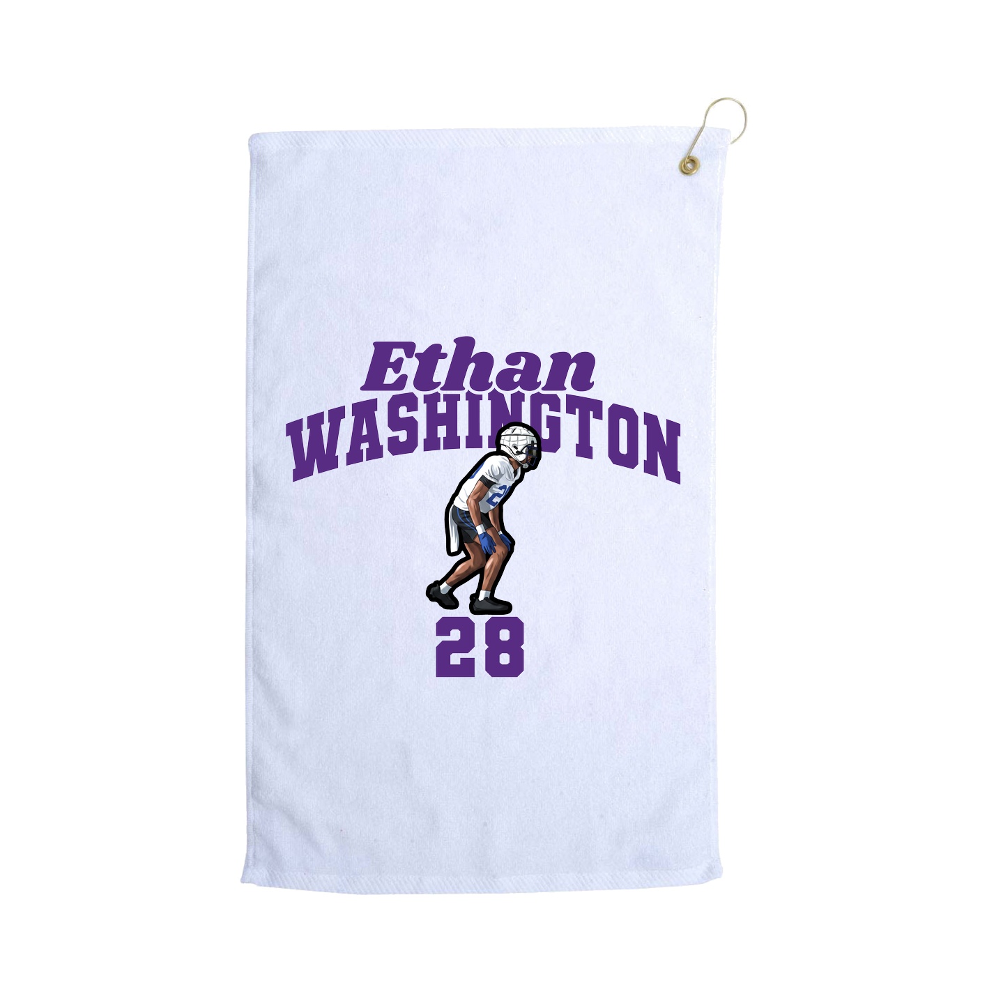 Golf Towel — Signature Arch in White