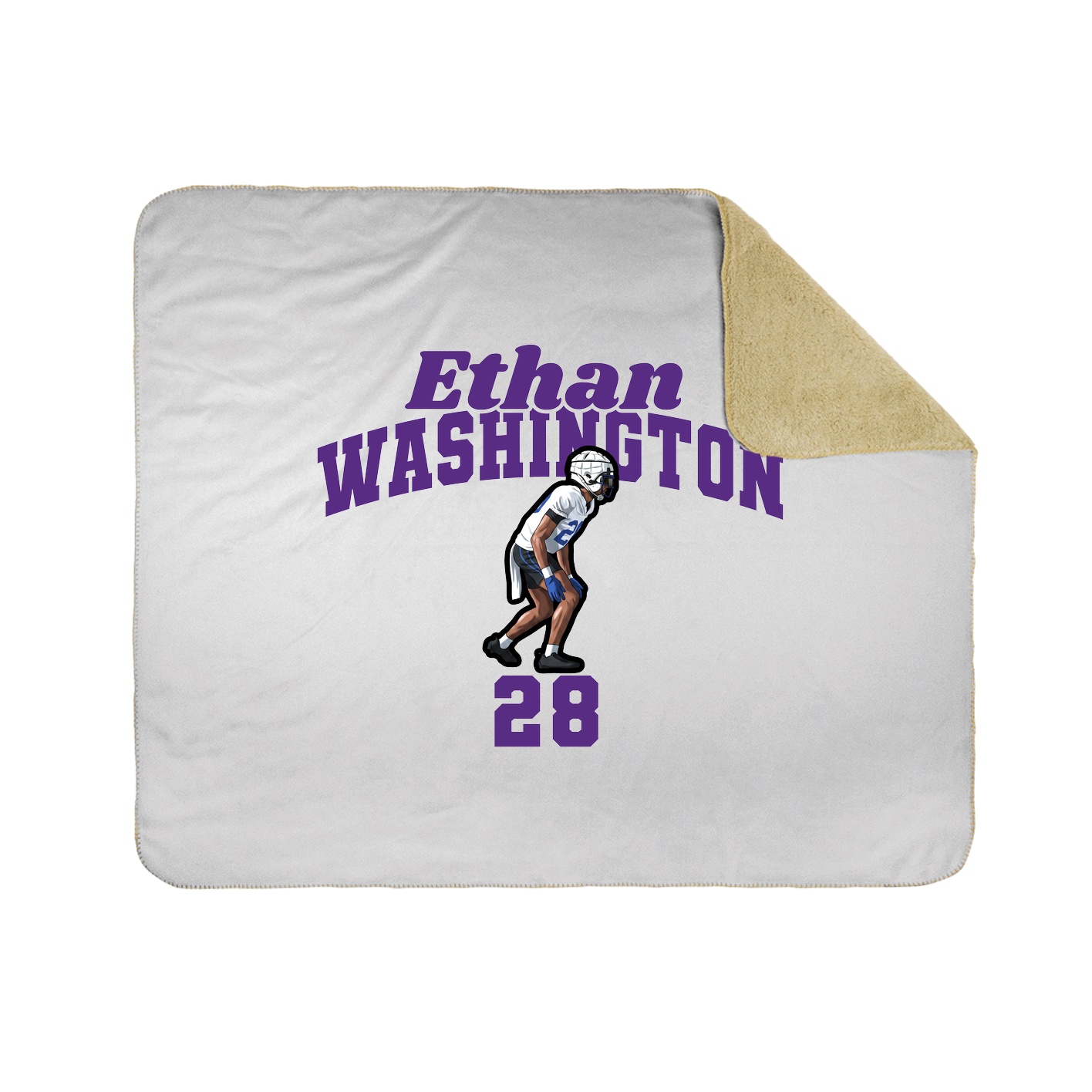 Throw Blanket — Signature Arch in White
