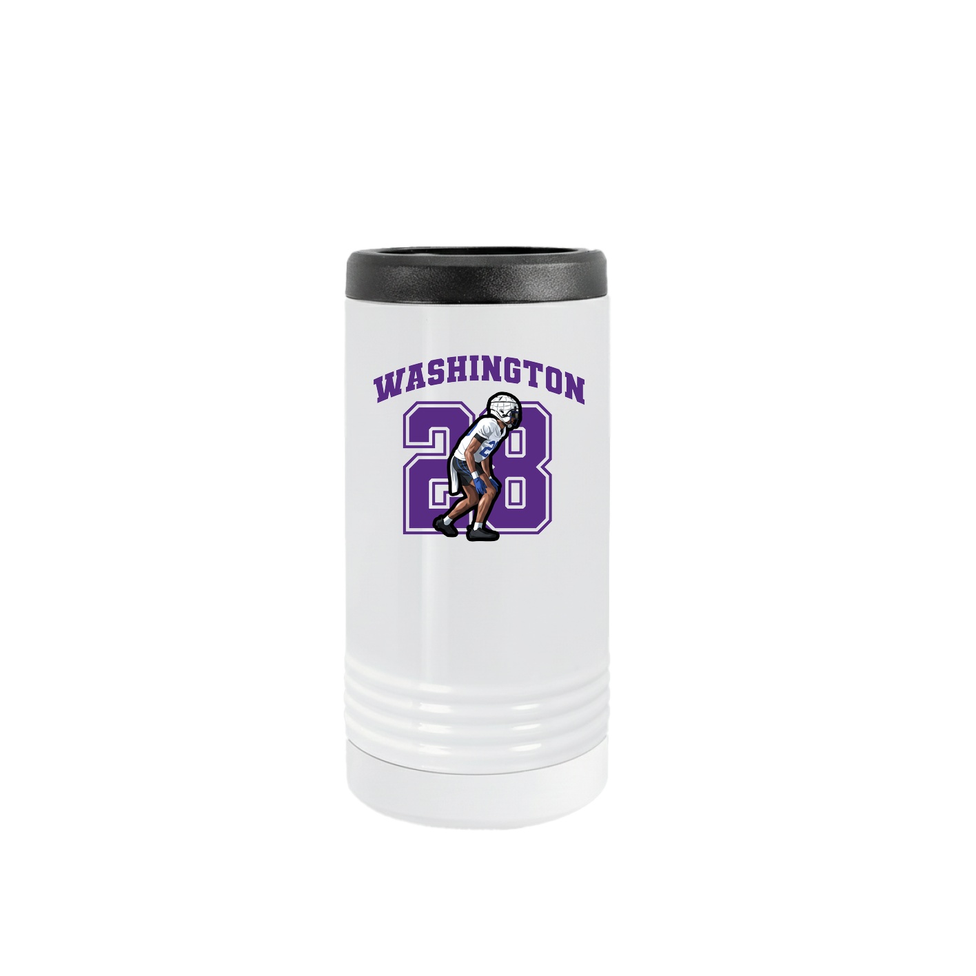 Slim Beverage Holder — Number in White