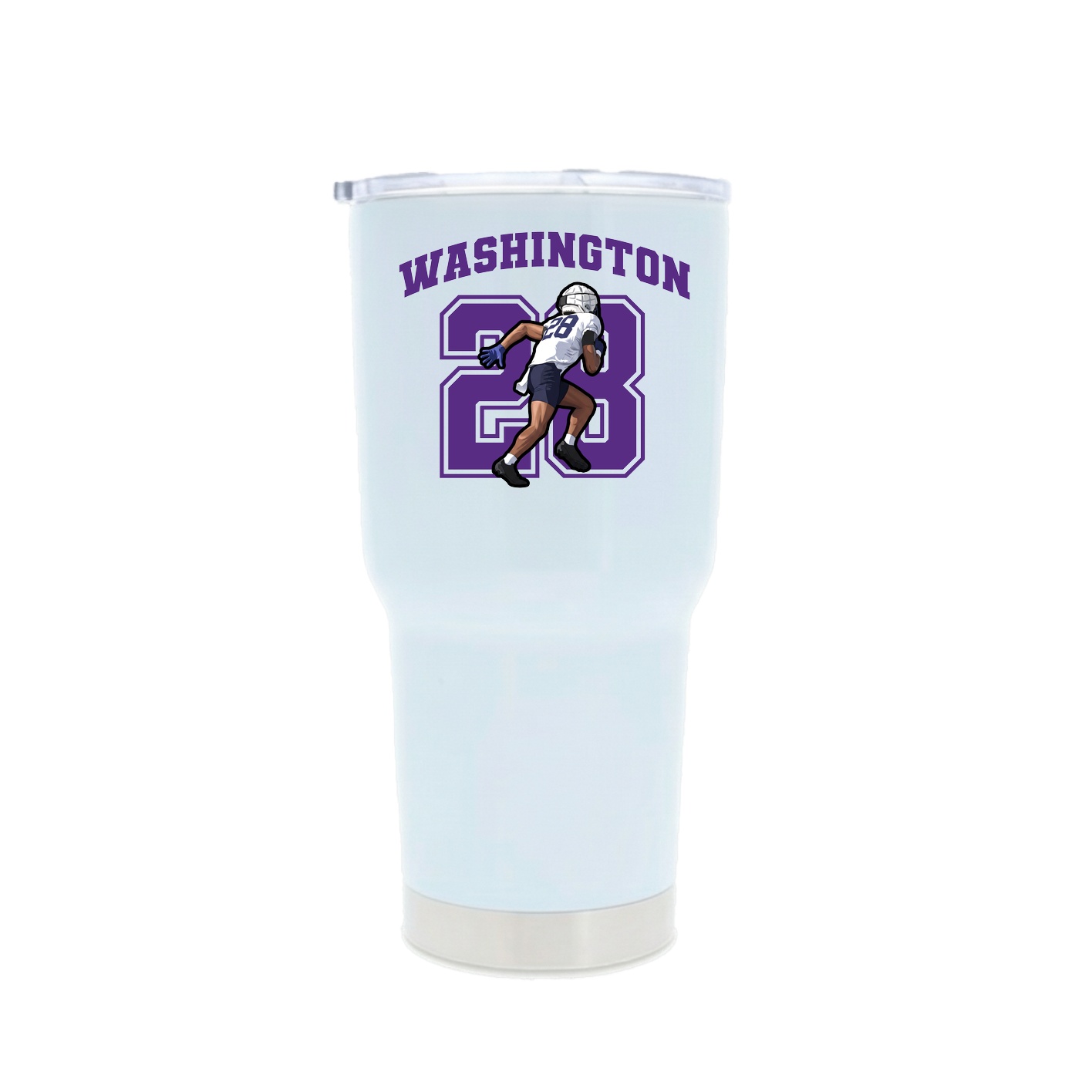 30oz Stainless Steel Tumbler — Number in White