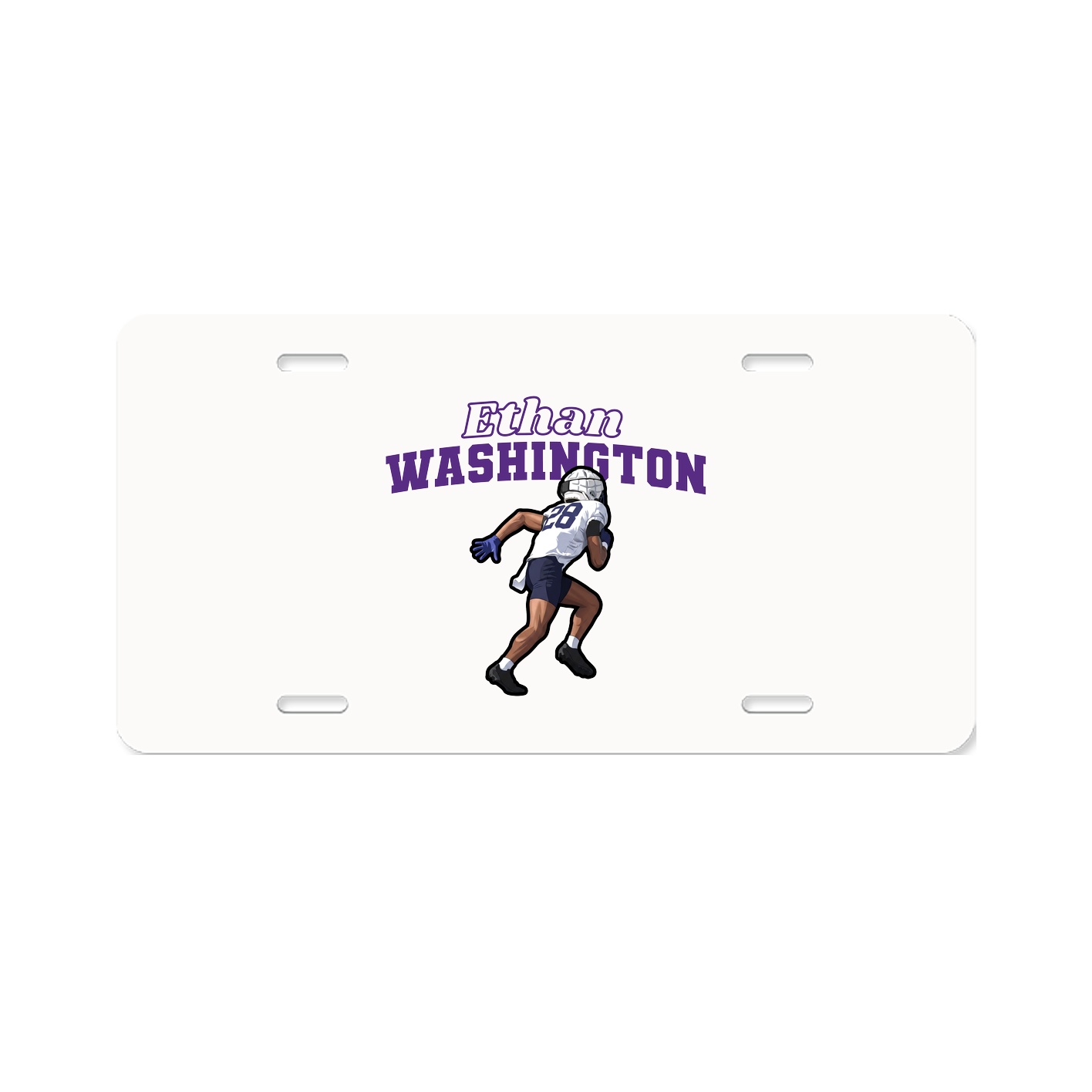 License Plate — Name Arch in Classic