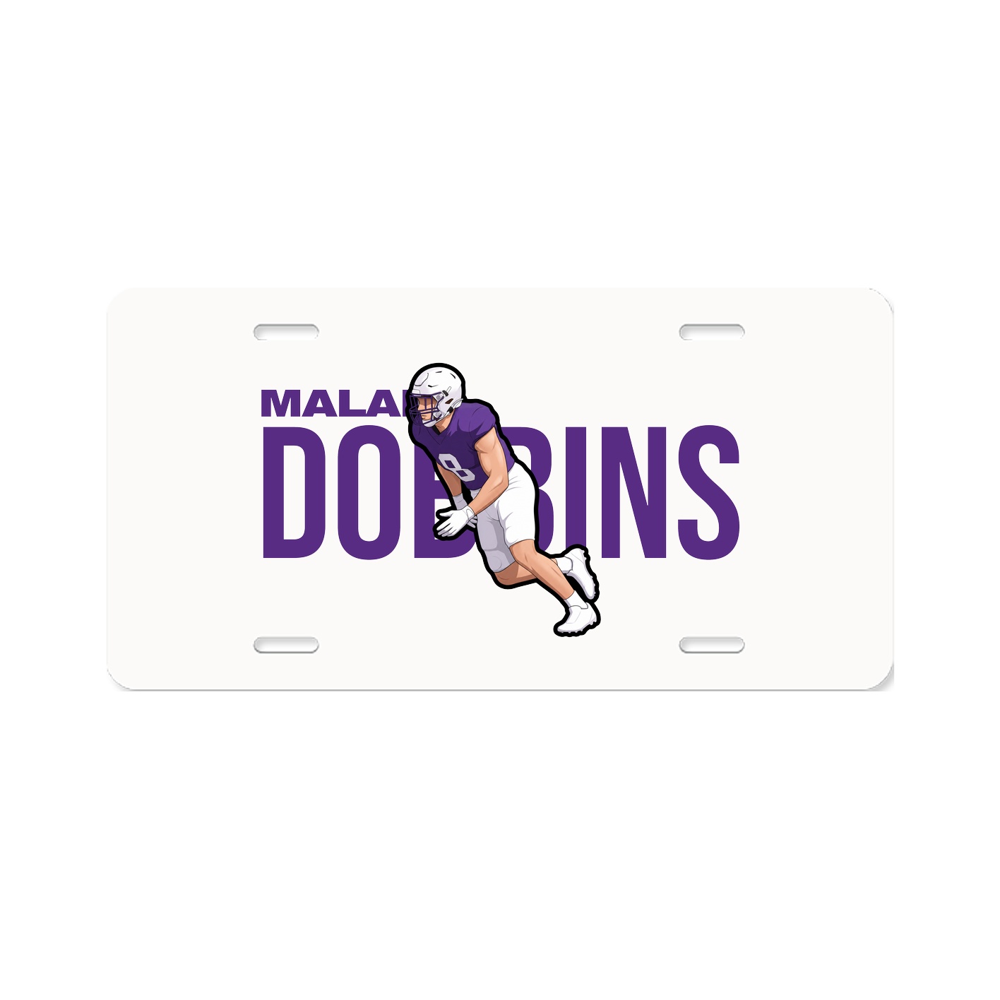 License Plate — Player Name in Classic