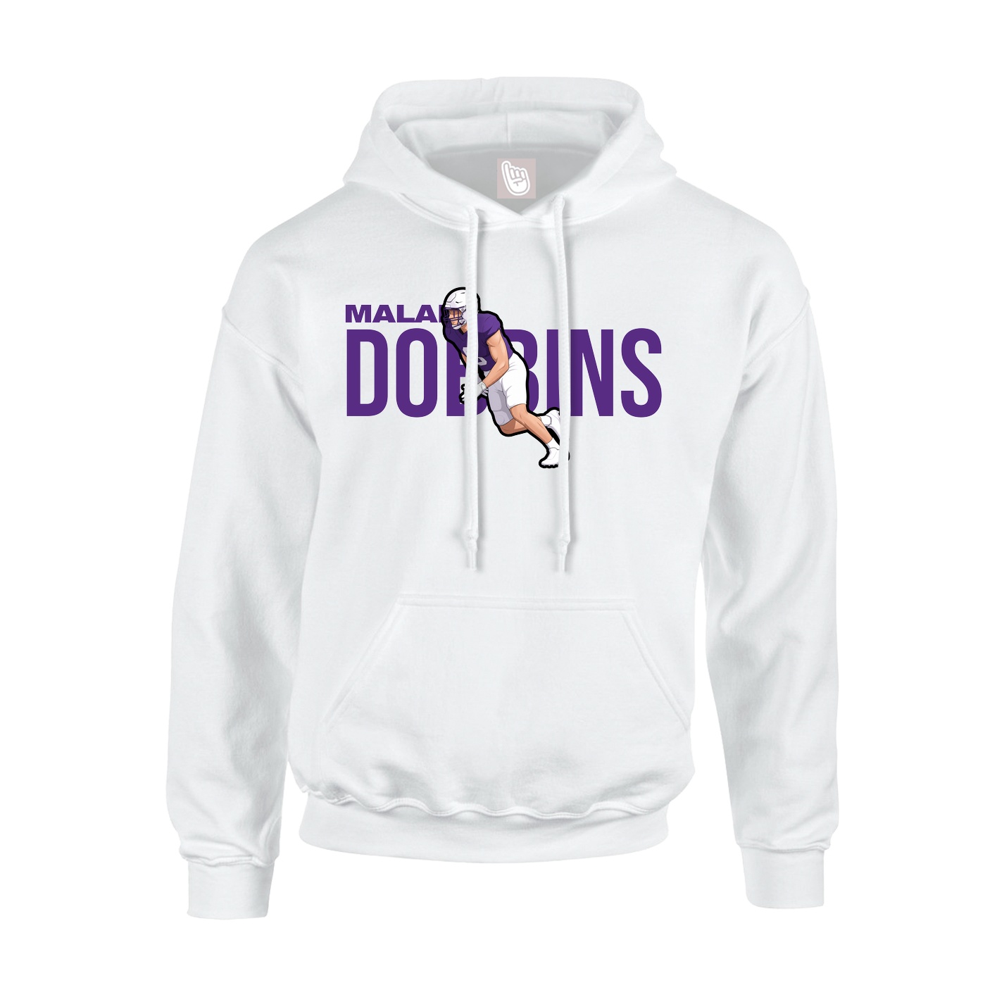 Hoodie — Player Name in White