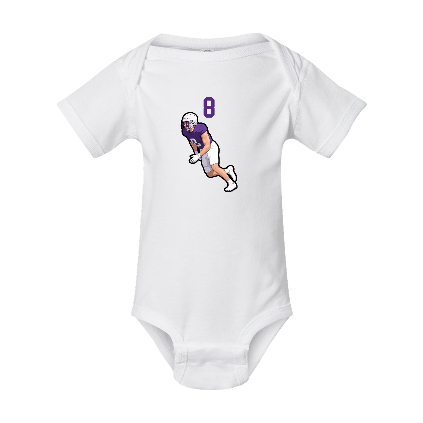 Baby Onesie — Number Top in White