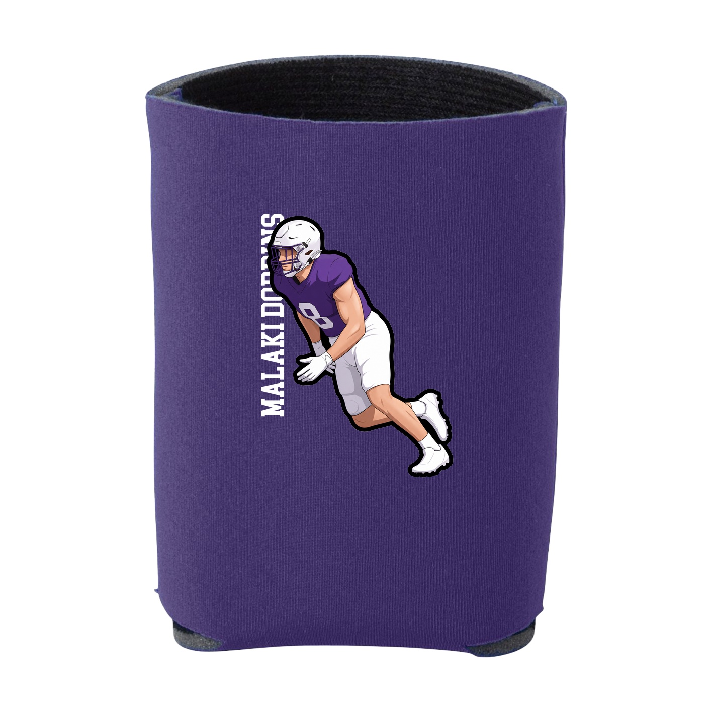 Can Holder — Name Vertical in Purple
