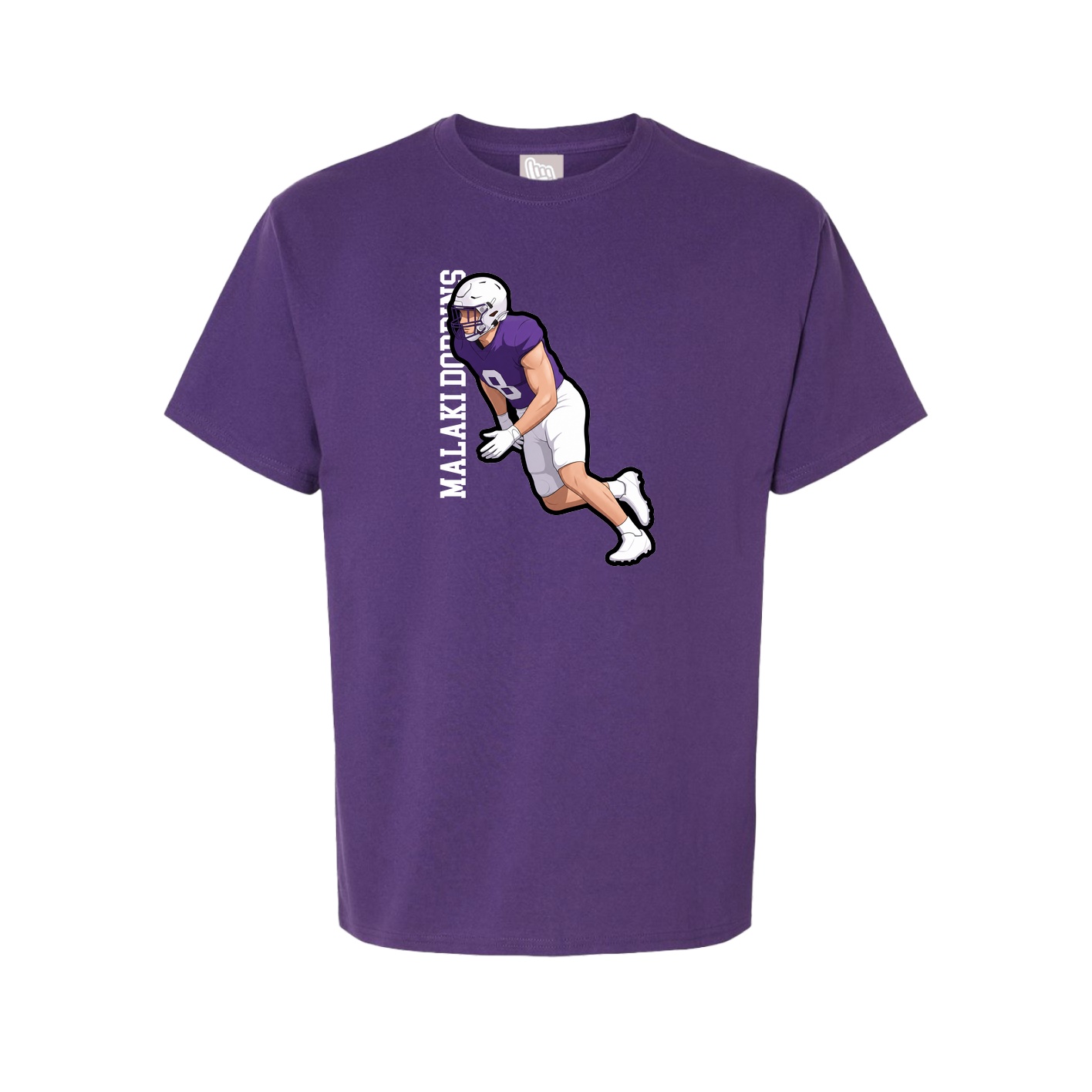 Tee — Name Vertical in Purple