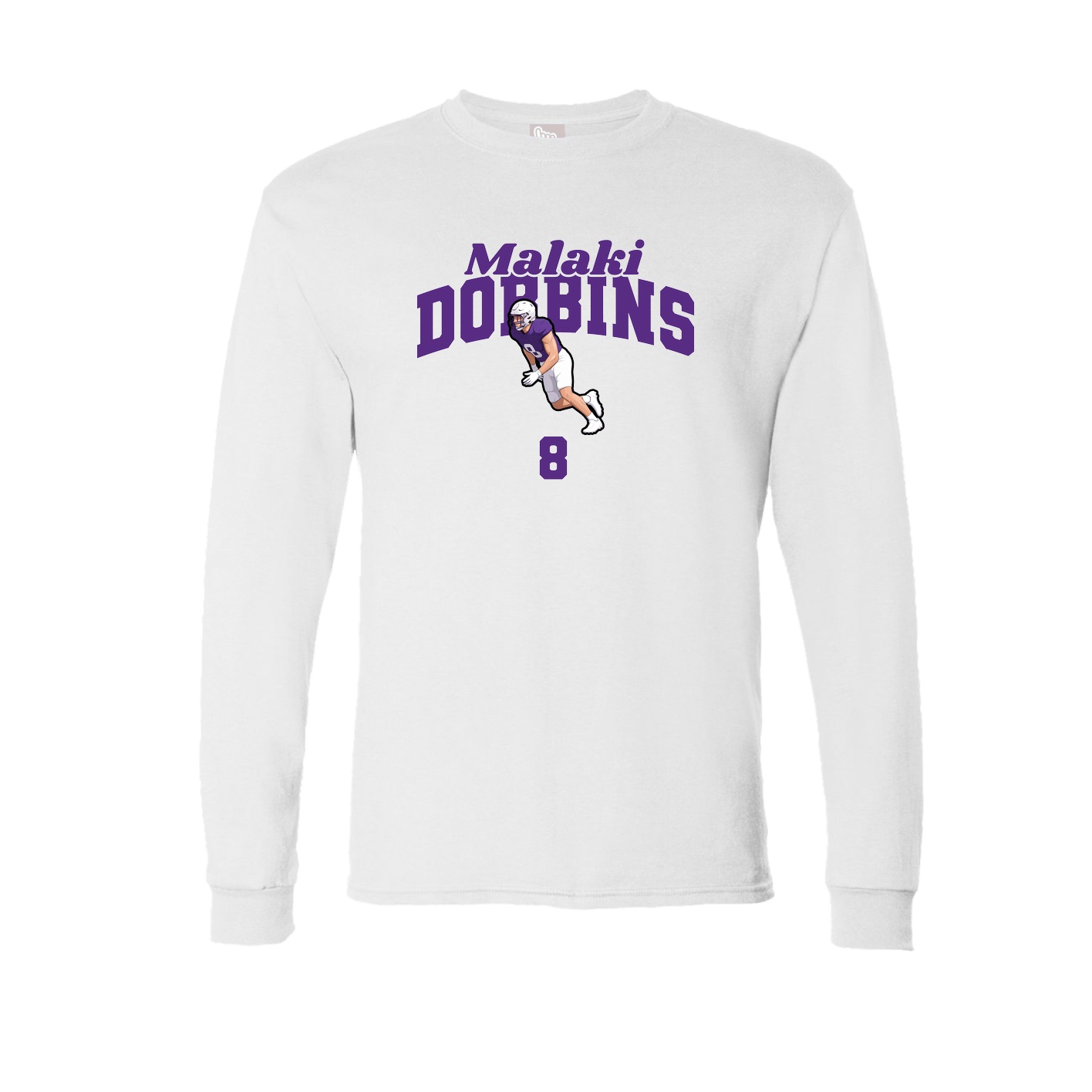 Long Sleeve Tee — Signature Arch in White
