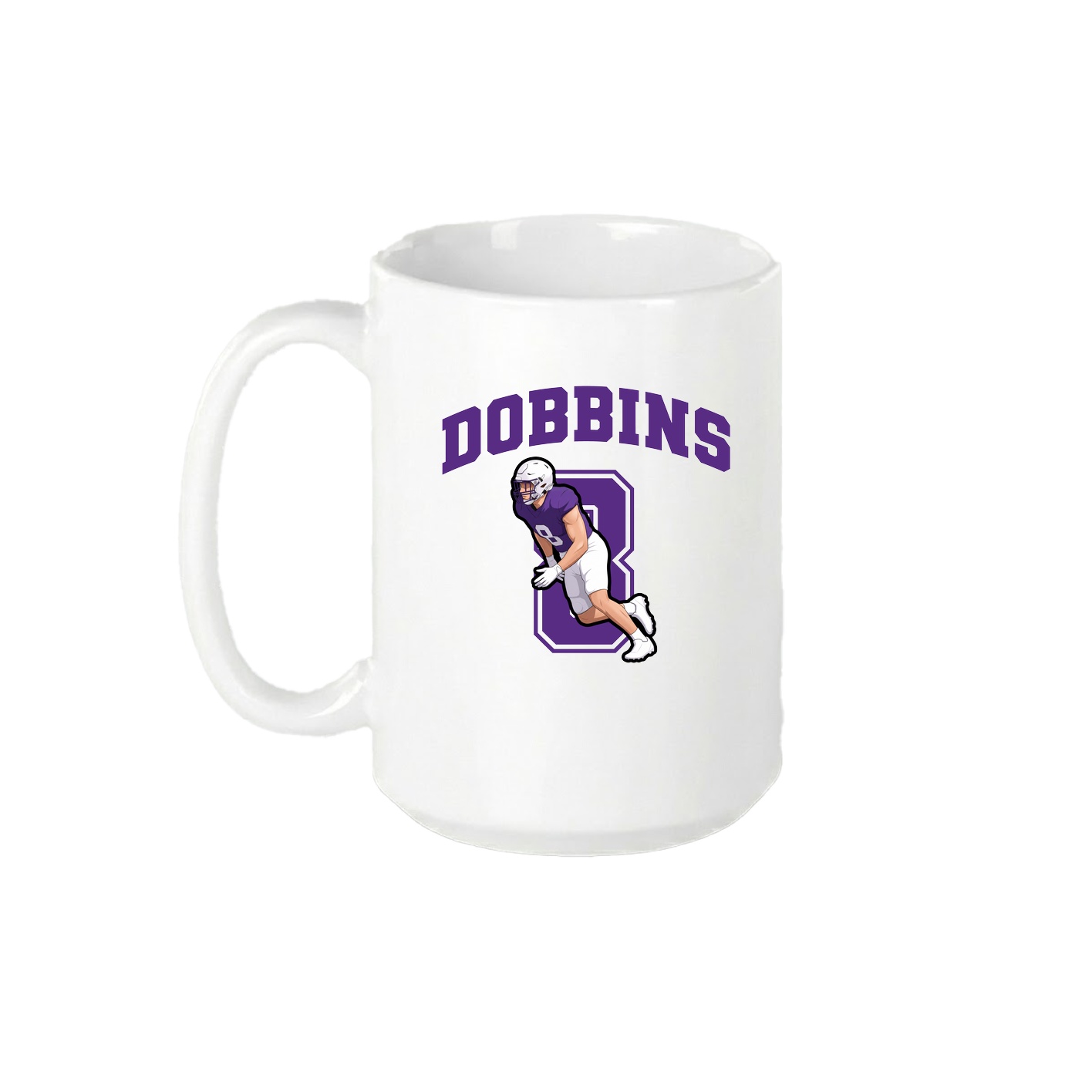 15oz Coffee Mug — Number in White