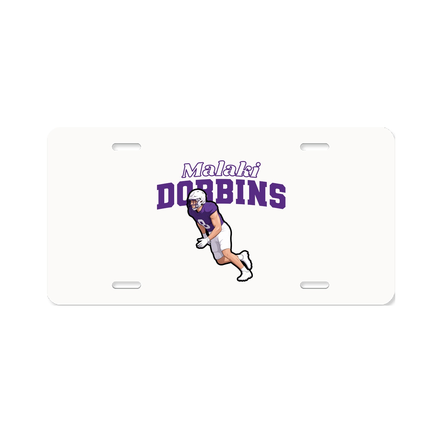 License Plate — Name Arch in Classic