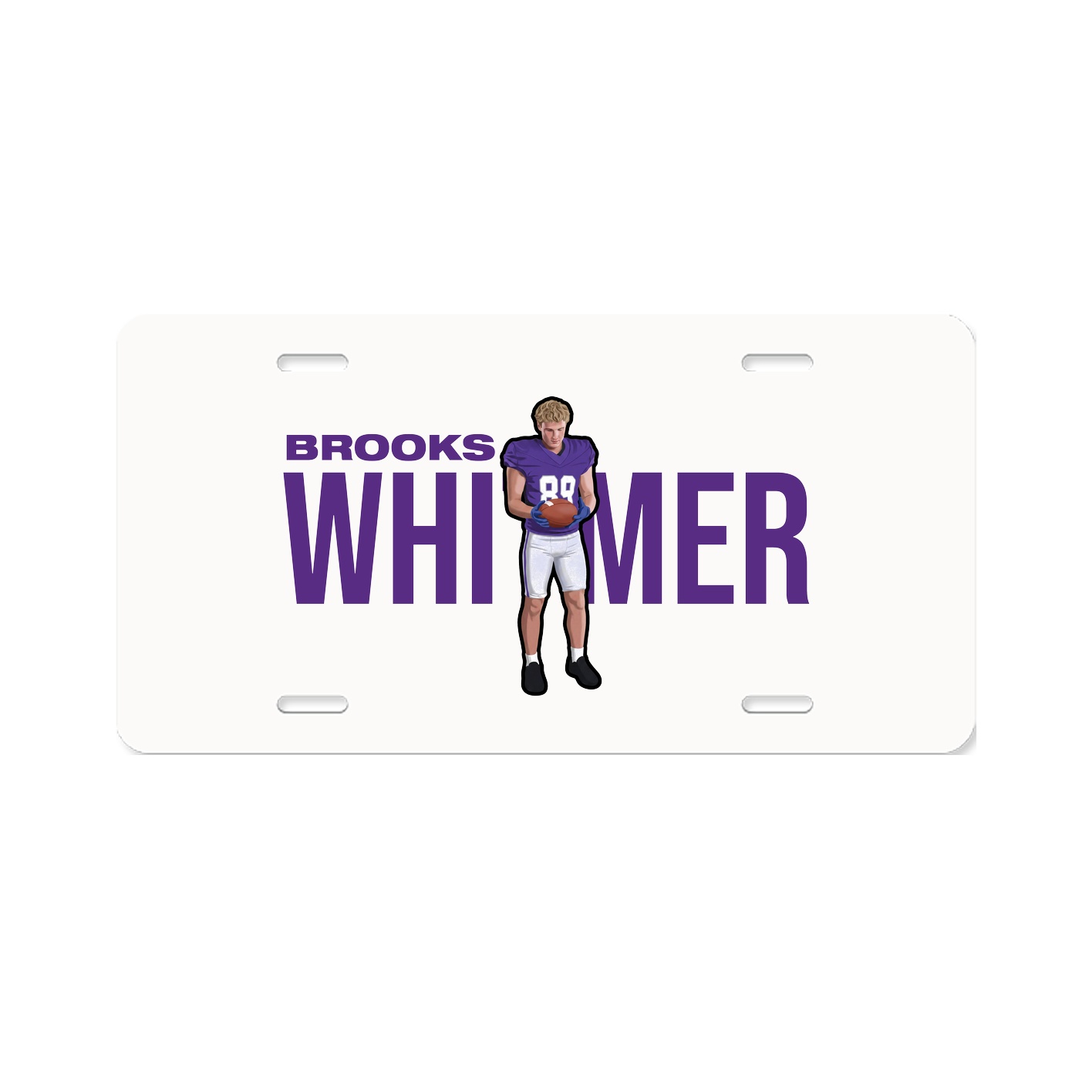 License Plate — Player Name in Classic