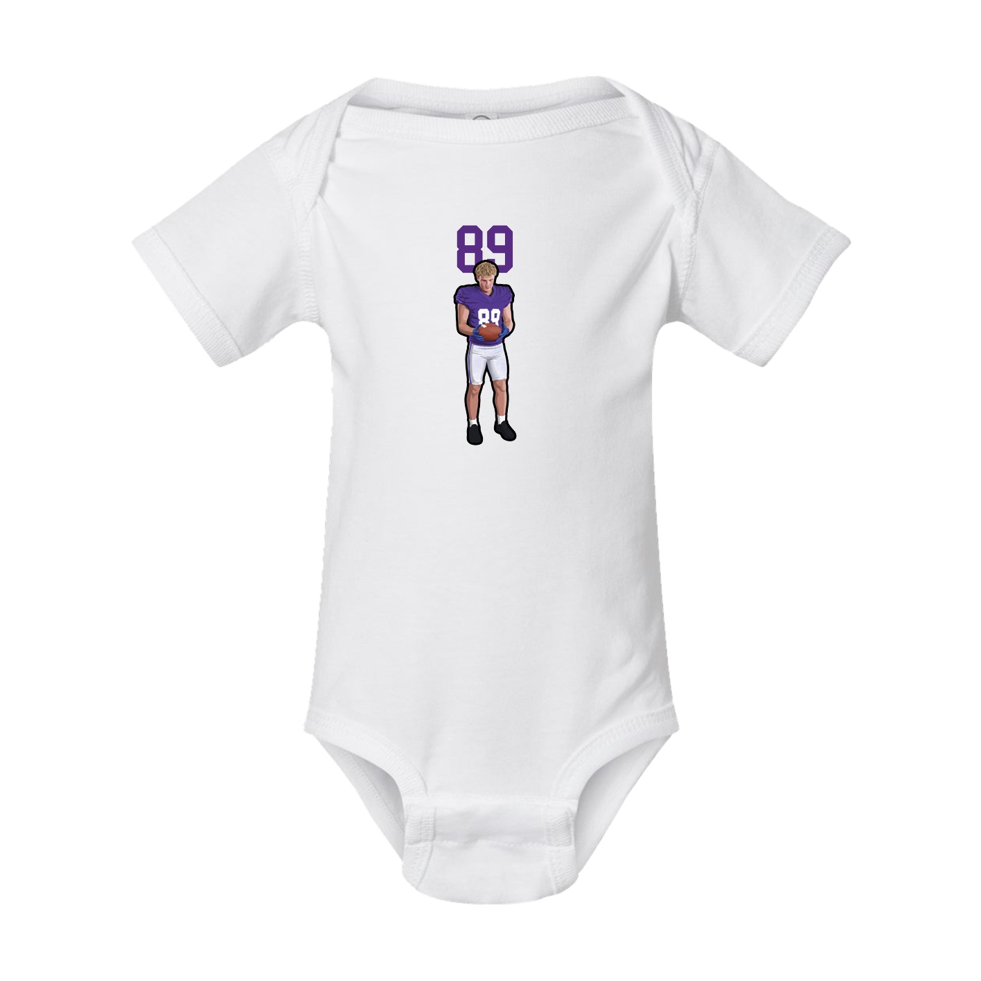 Baby Onesie — Number Top in White