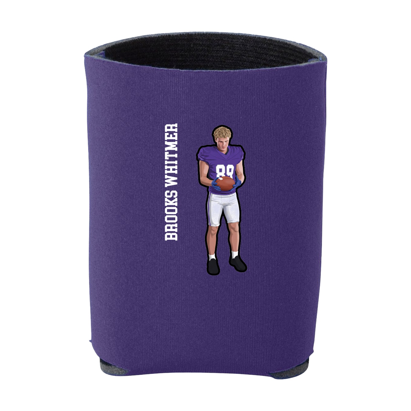 Can Holder — Name Vertical in Purple