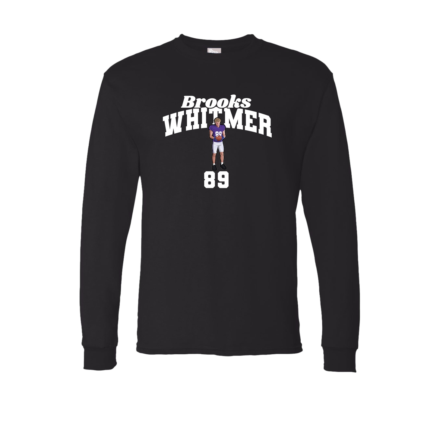 Long Sleeve Tee — Signature Arch in Black