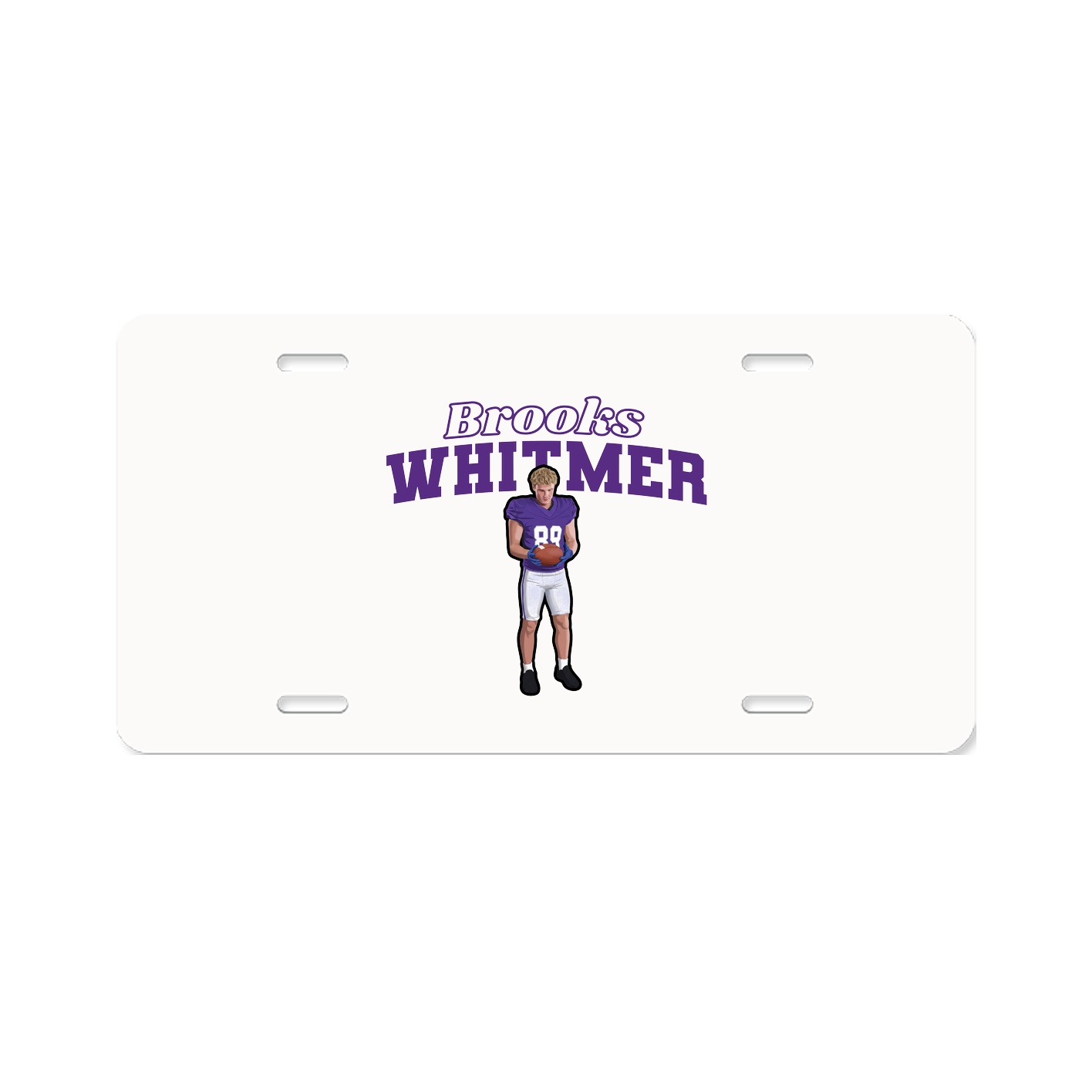 License Plate — Name Arch in Classic
