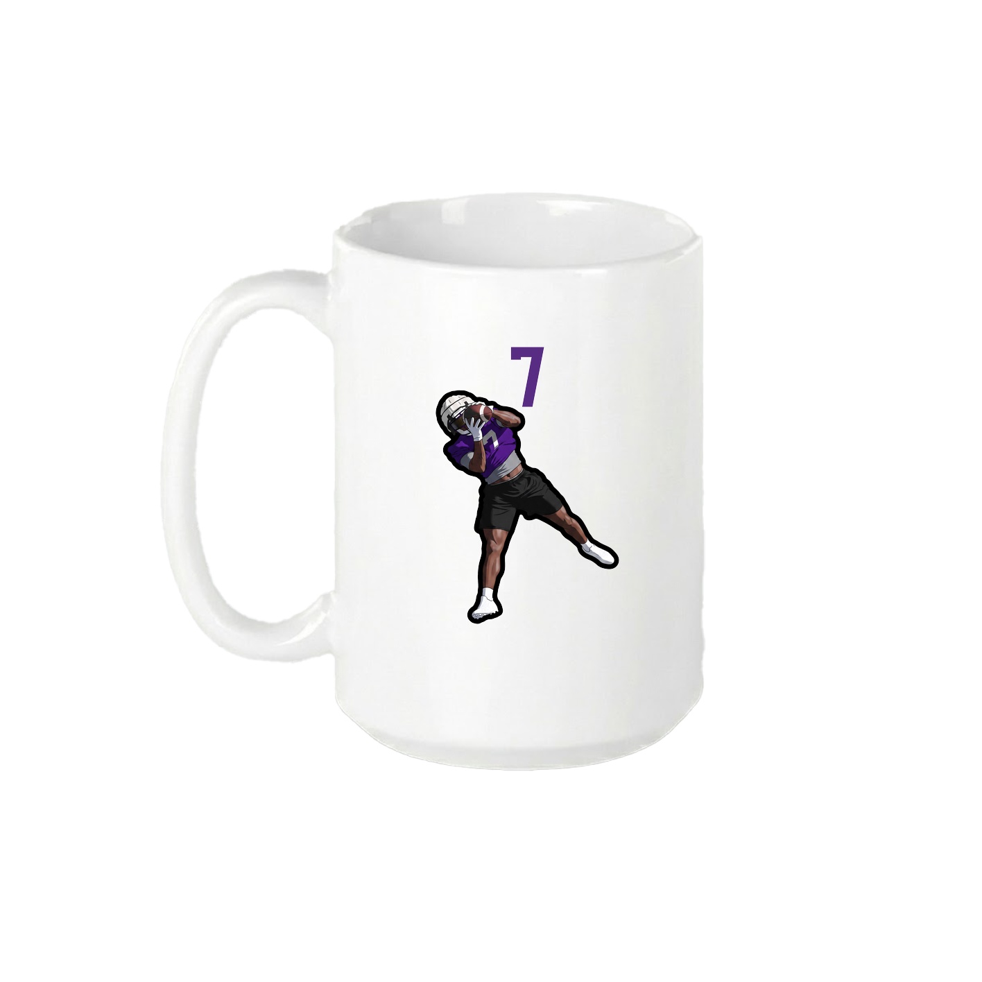 15oz Coffee Mug — Number Top in White