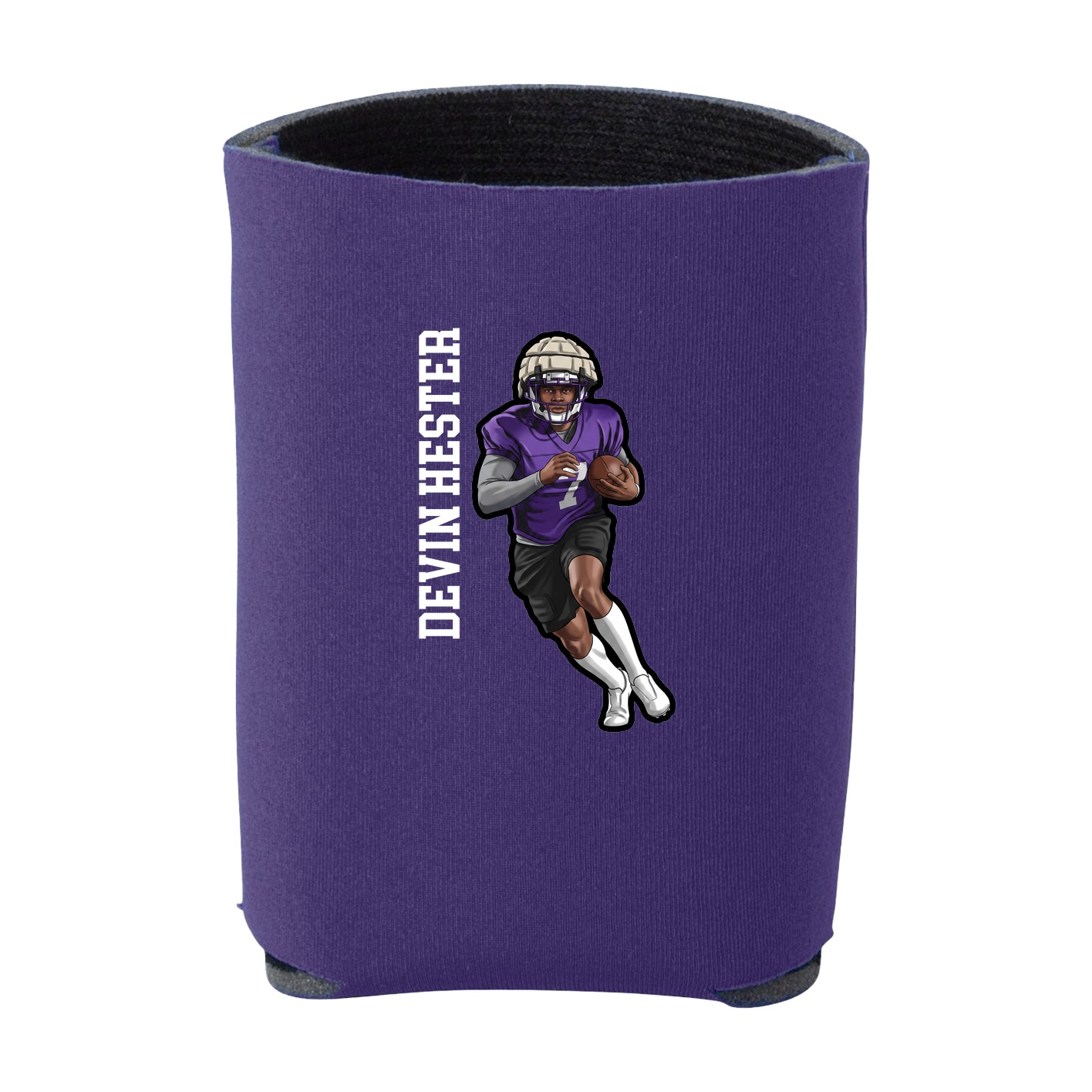 Can Holder — Name Vertical in Purple