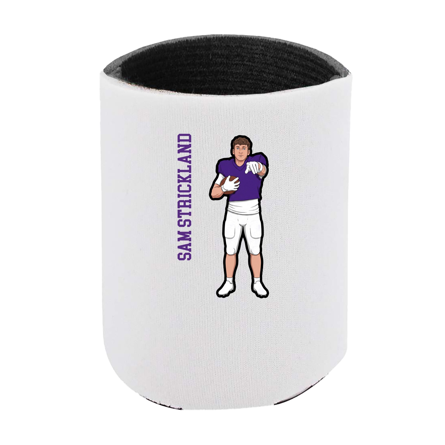 Can Holder — Name Vertical in White