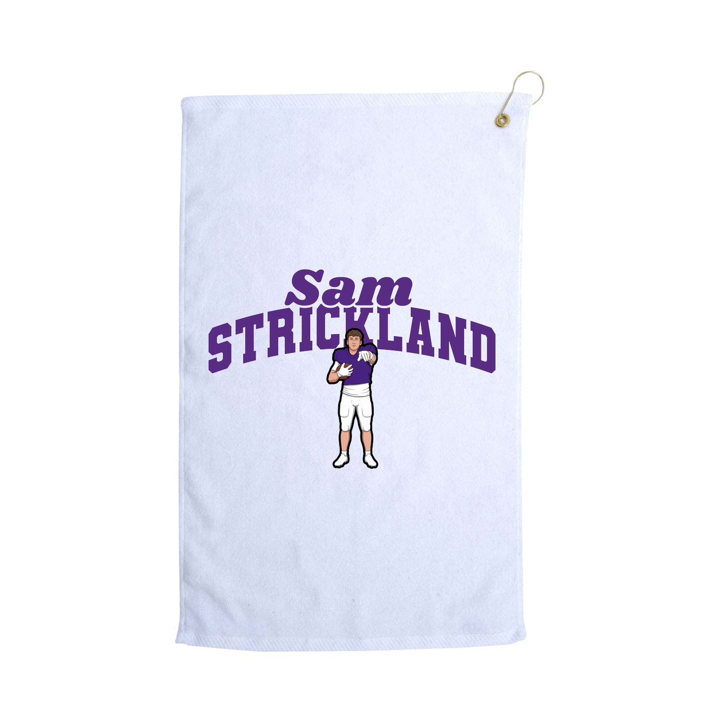 Golf Towel — Signature Arch in White