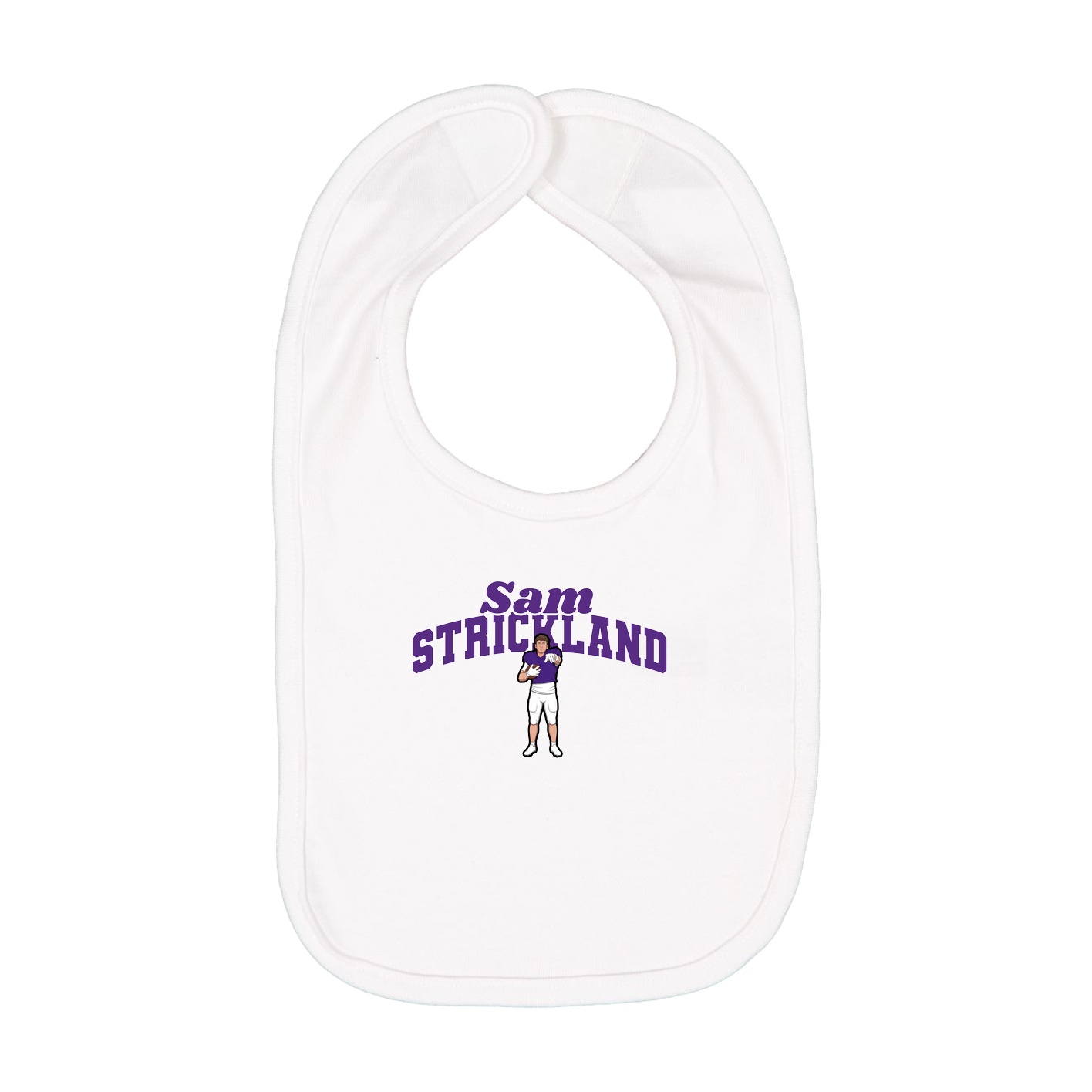 Infant Bib — Signature Arch in White