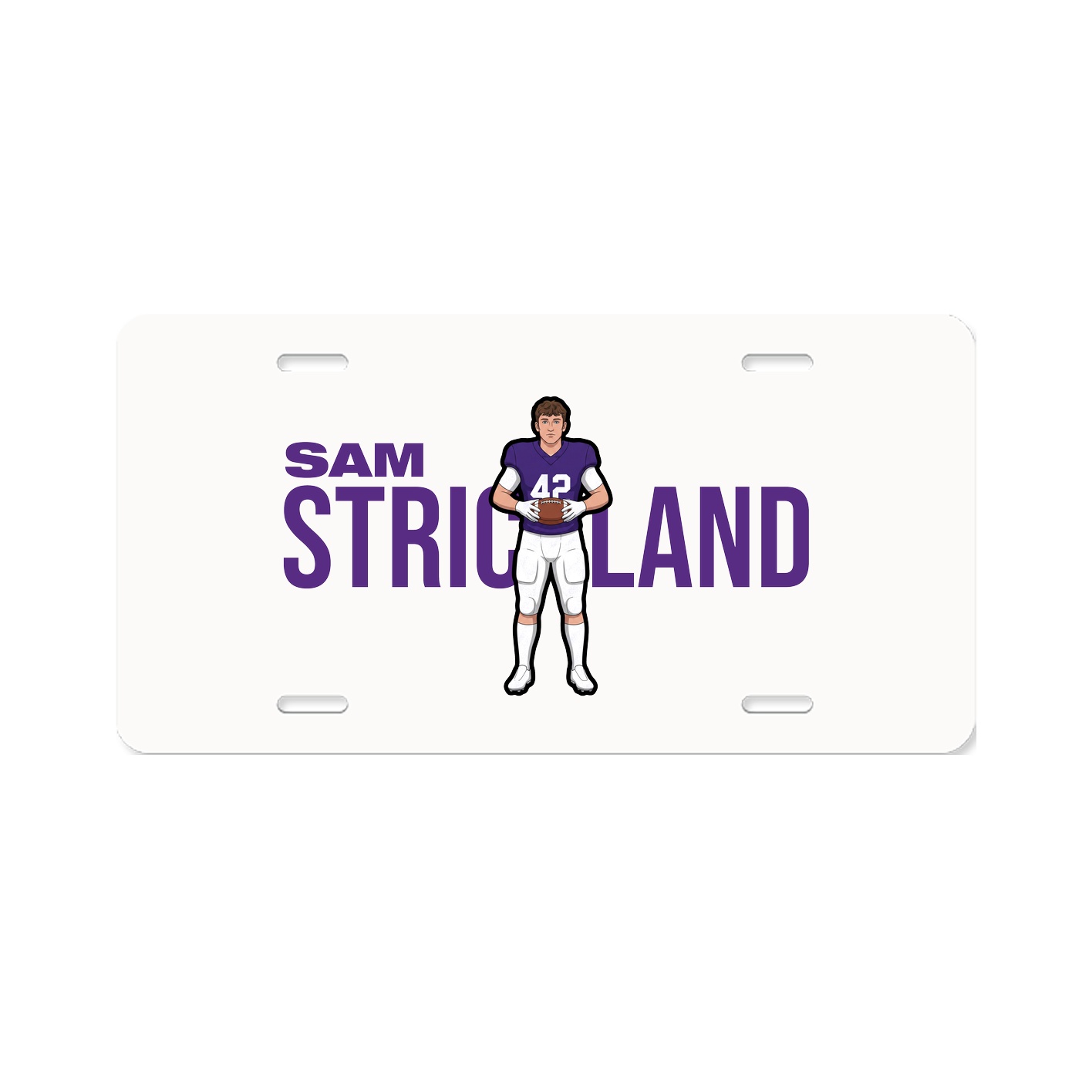 License Plate — Player Name in Classic