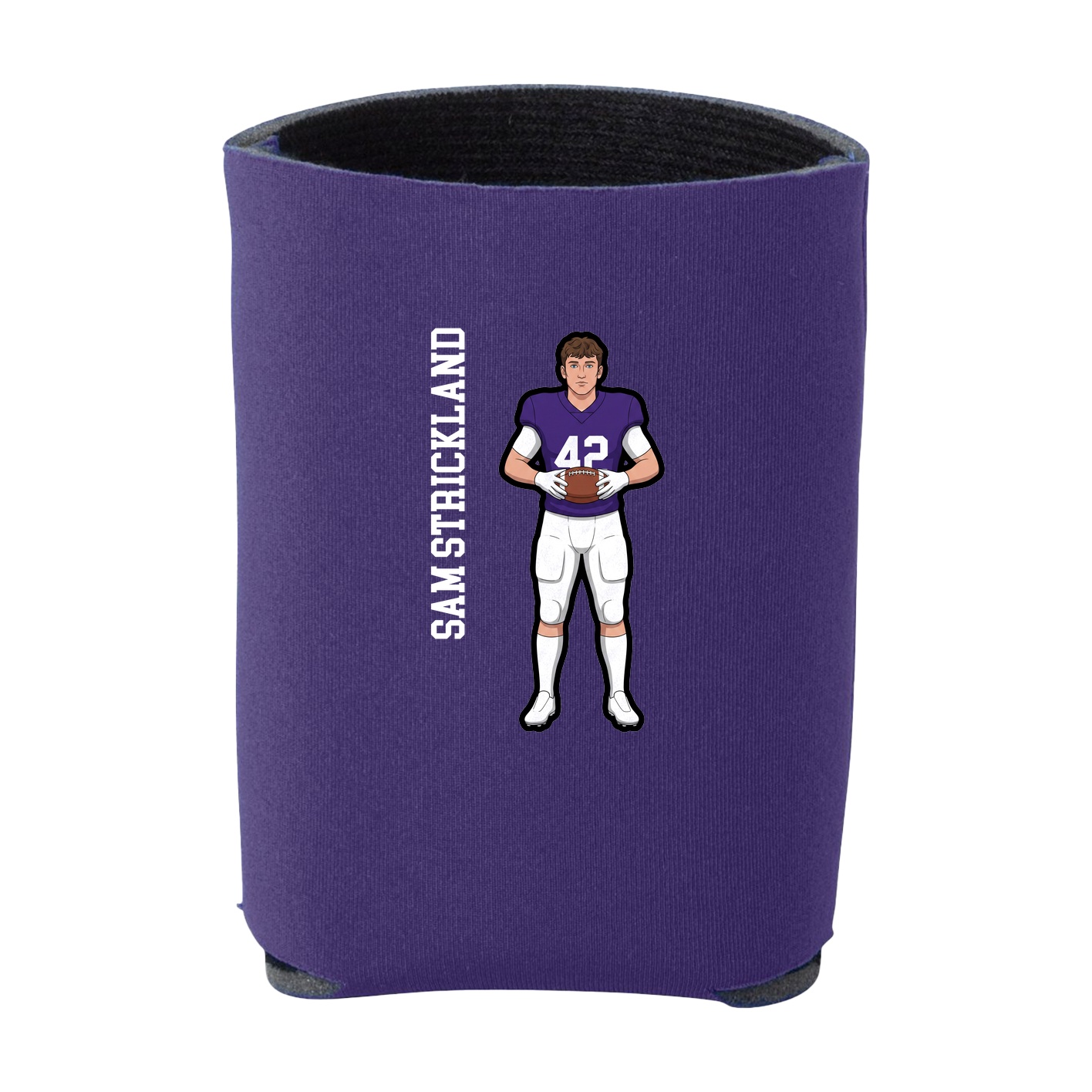 Can Holder — Name Vertical in Purple