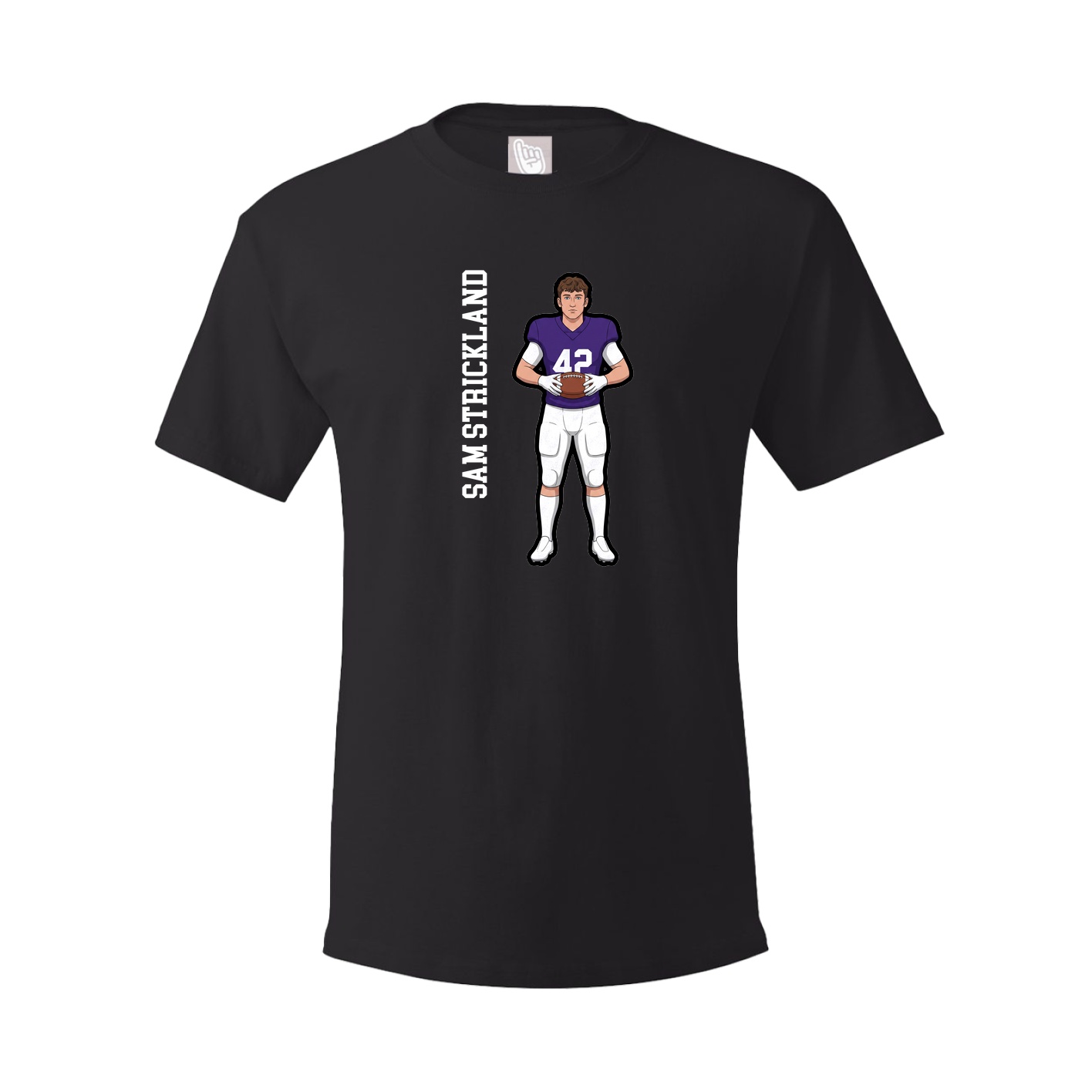 Tee — Name Vertical in Black