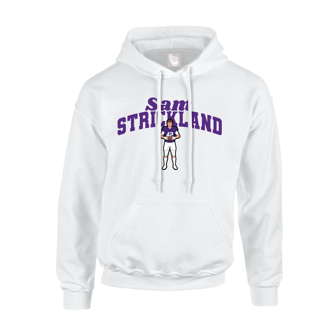 Hoodie — Signature Arch in White