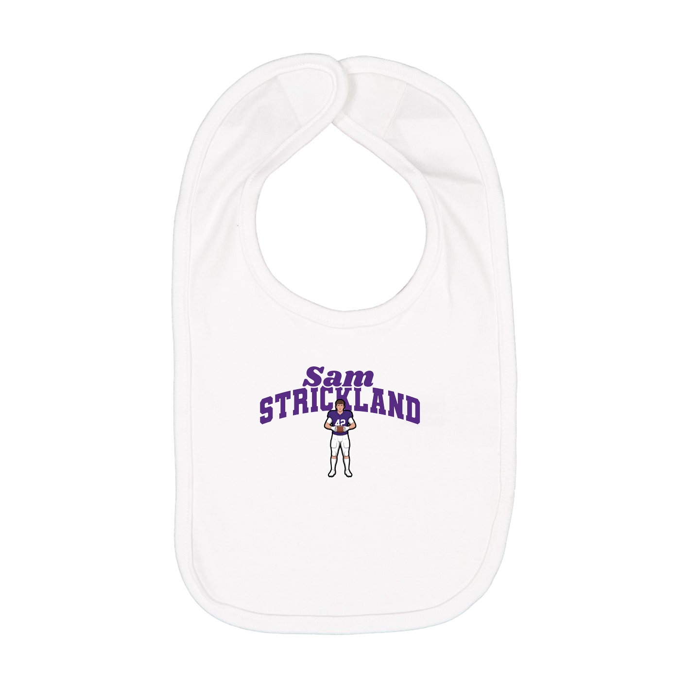 Infant Bib — Signature Arch in White