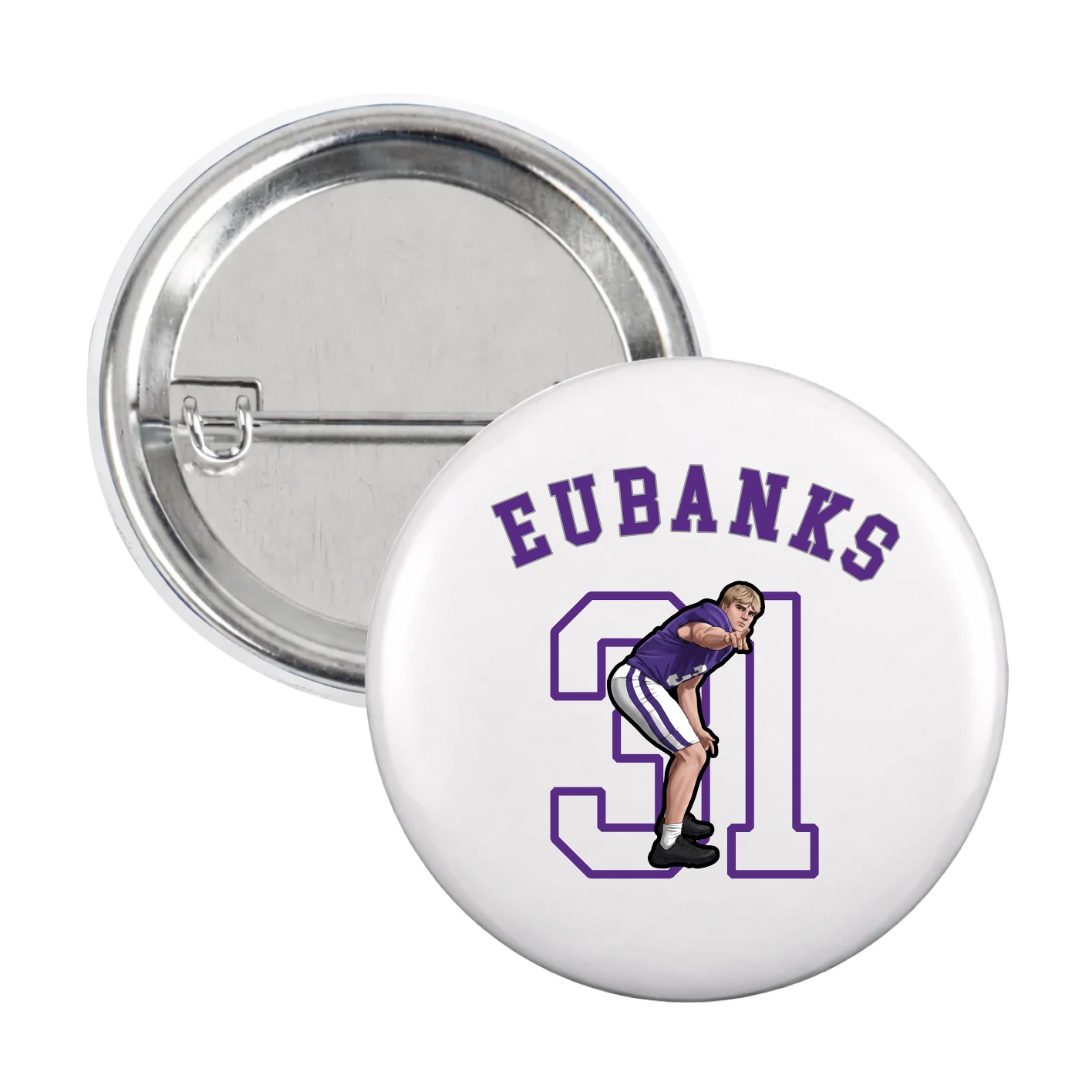 Game Day Button — Shirsey Arch in White