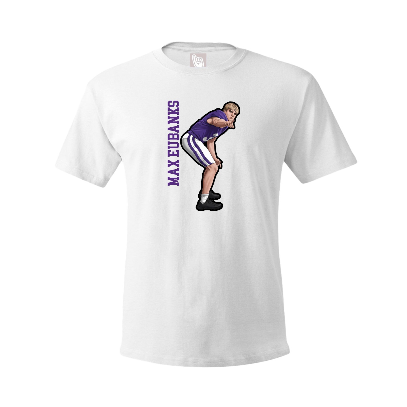 Tee — Name Vertical in White
