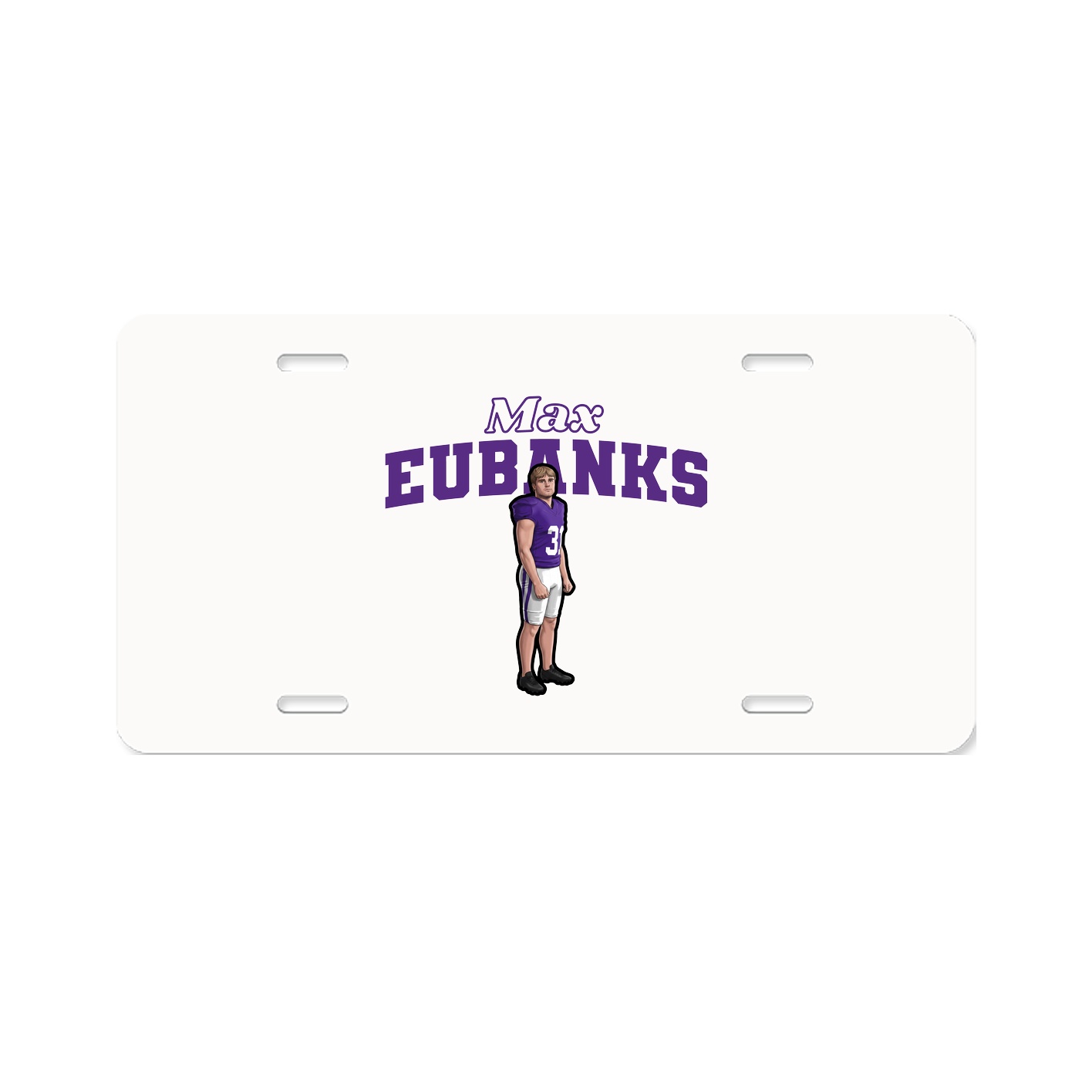License Plate — Name Arch in Classic