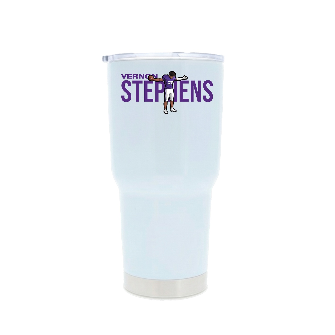 30oz Stainless Steel Tumbler — Player Name in White