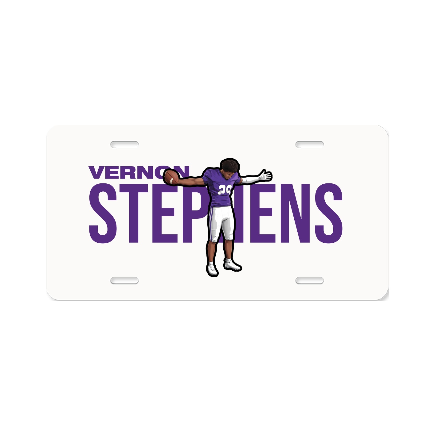 License Plate — Player Name in Classic