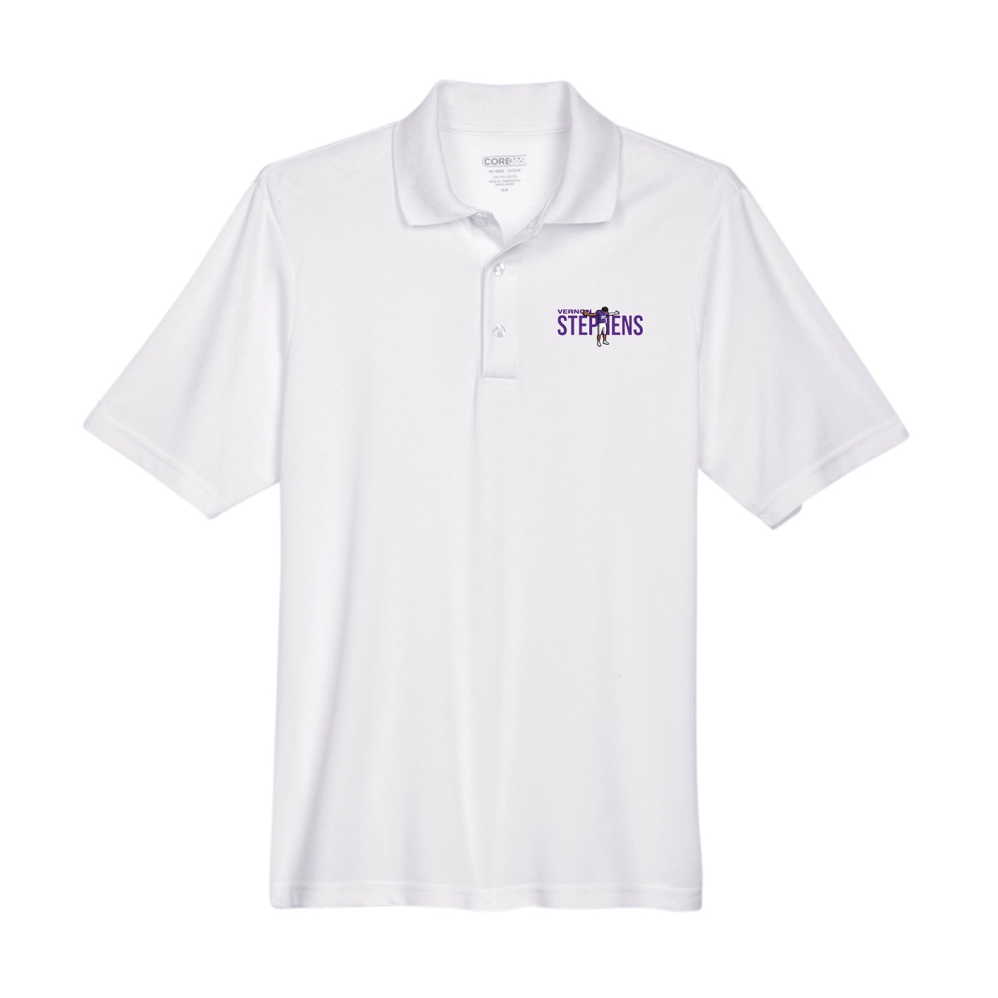 Performance Polo — Player Name in White