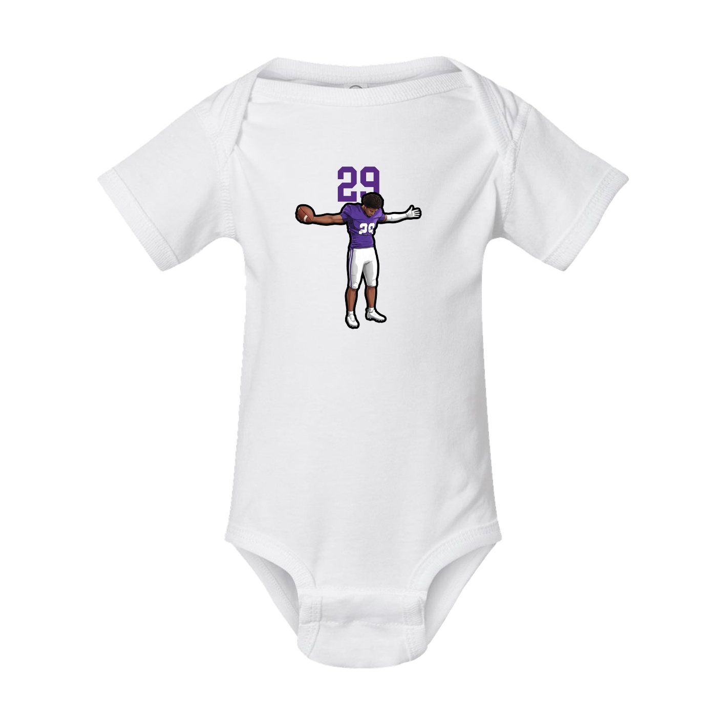 Baby Onesie — Number Top in White