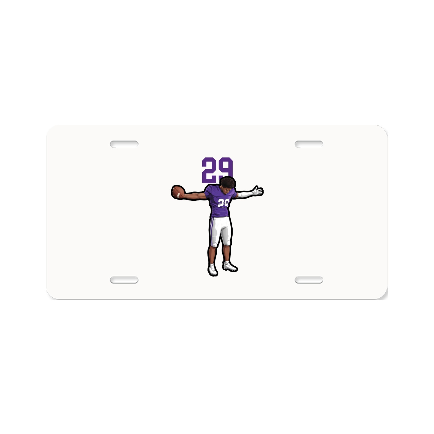 License Plate — Number Top in Classic