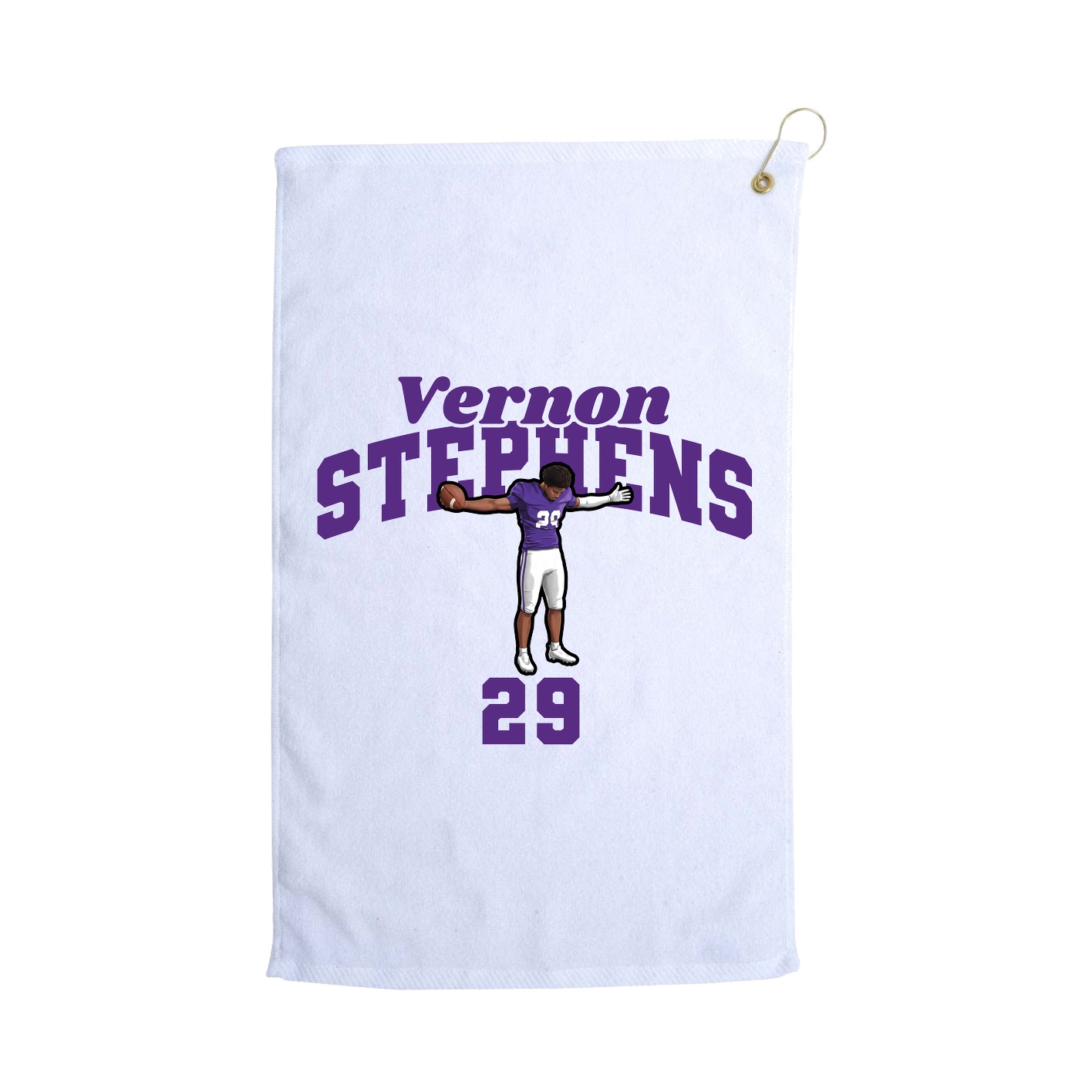 Golf Towel — Signature Arch in White