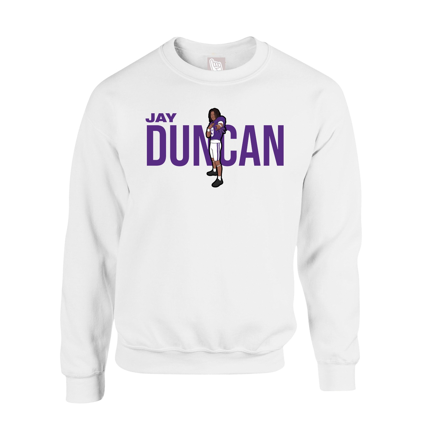 Fleece Crew — Player Name in White