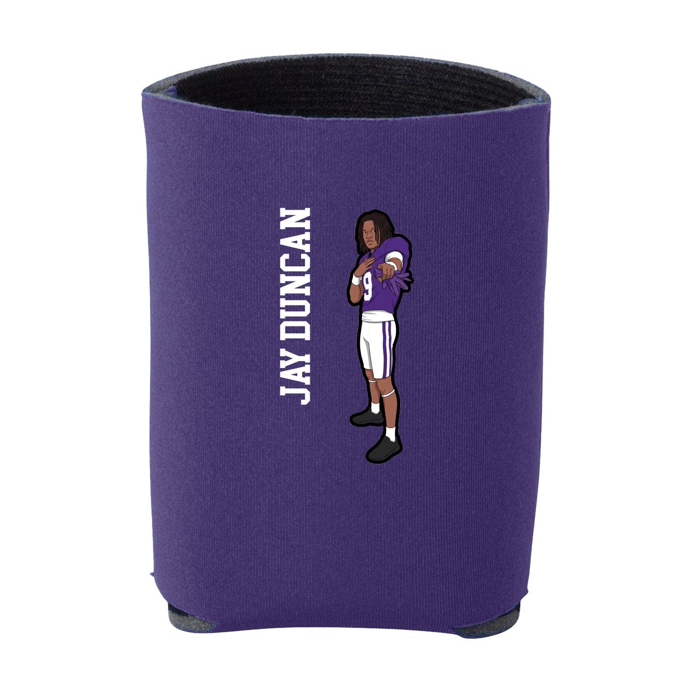Can Holder — Name Vertical in Purple