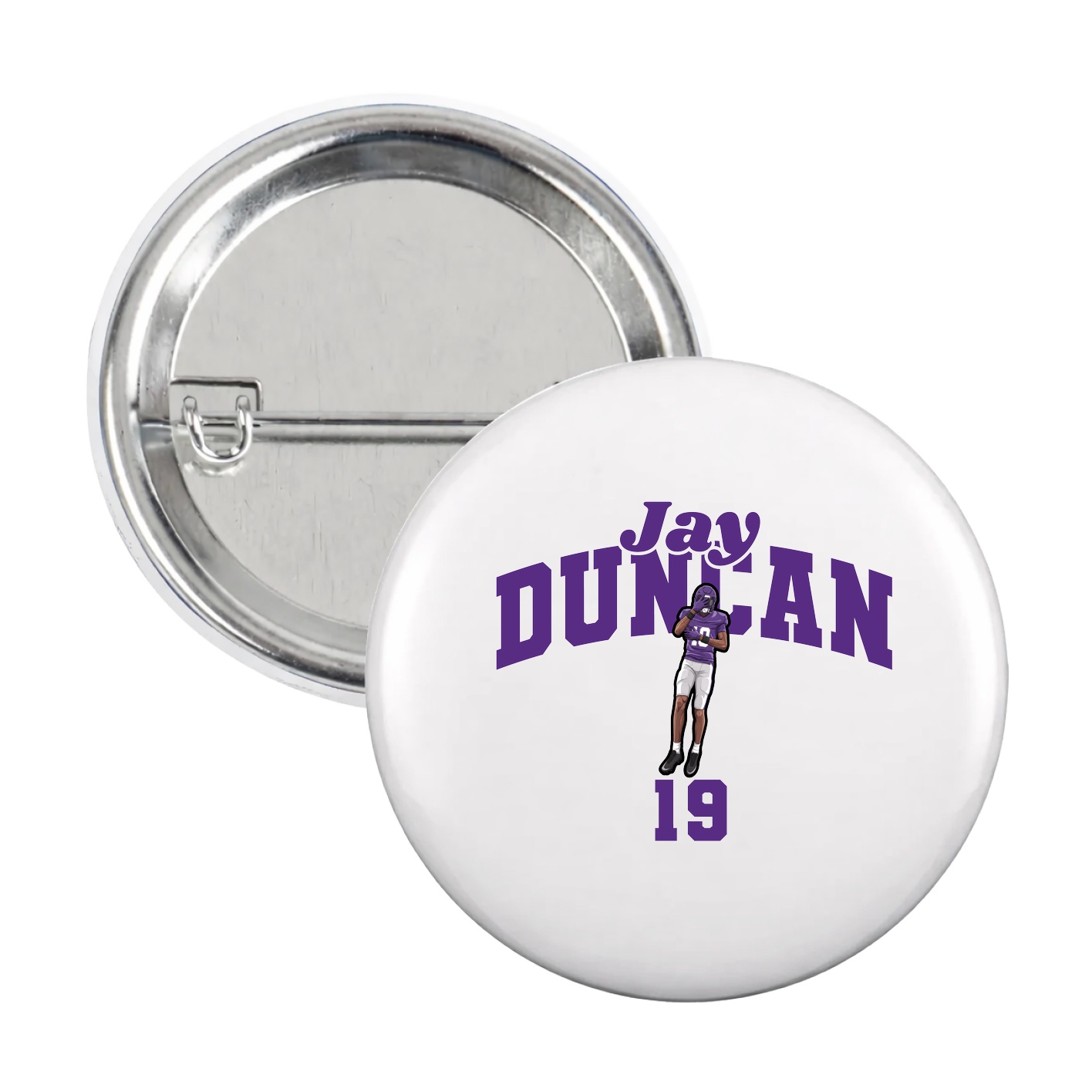 Game Day Button — Signature Arch in White
