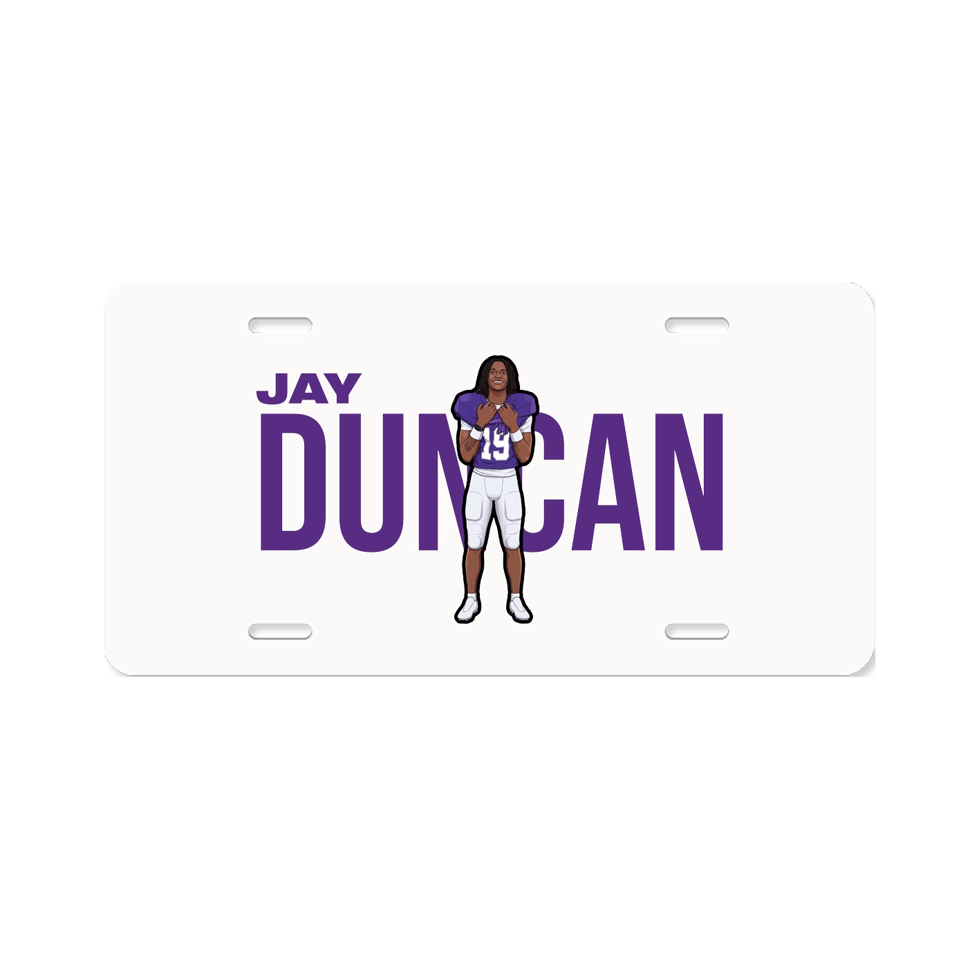 License Plate — Player Name in Classic