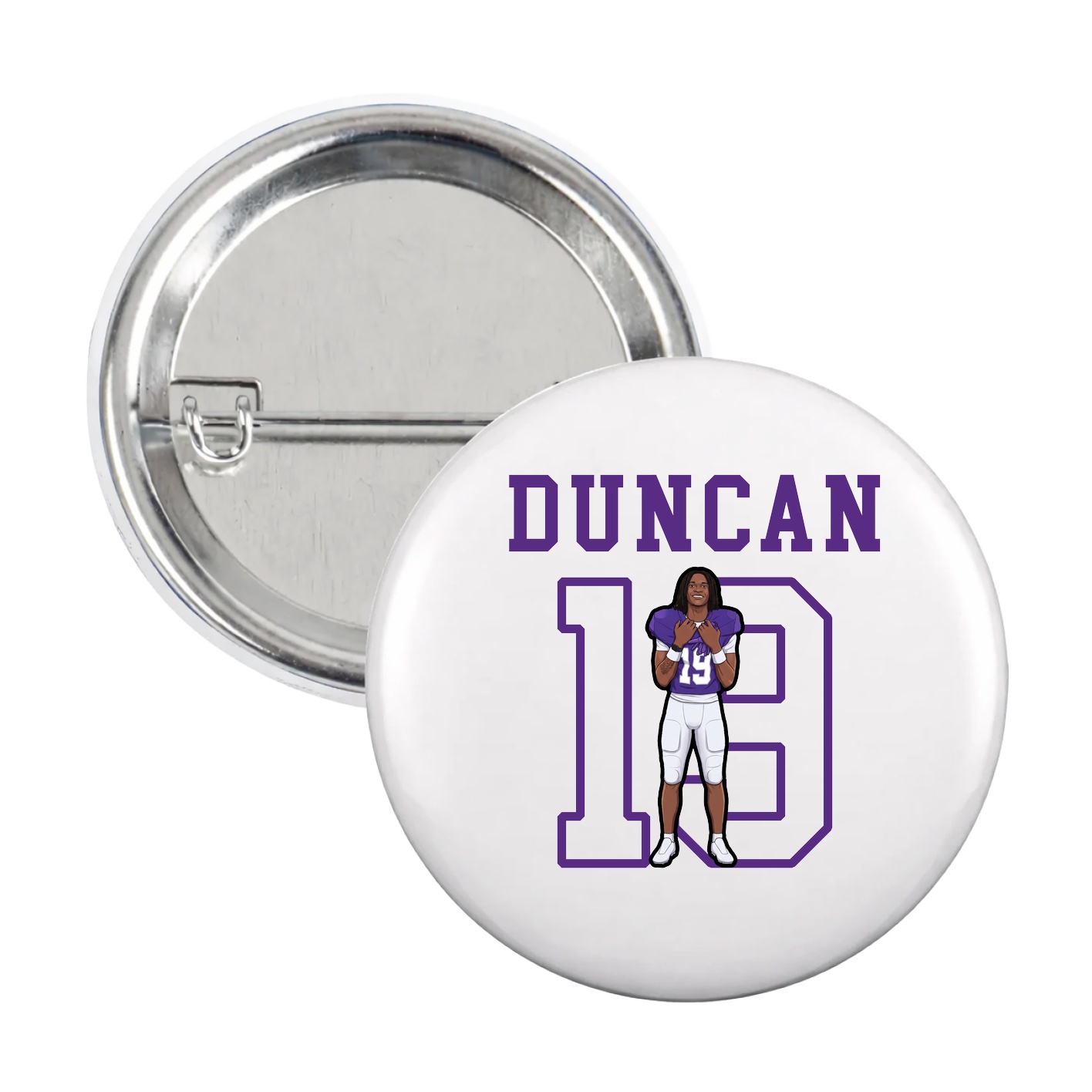 Game Day Button — Shirsey in White