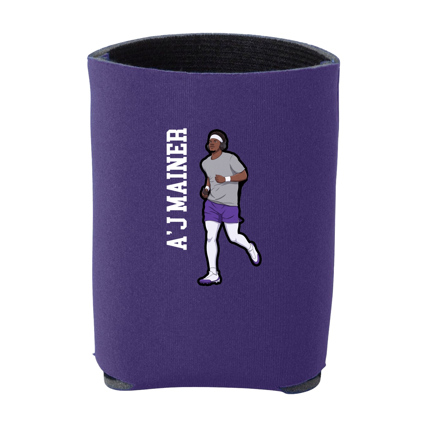 Can Holder — Name Vertical in Purple