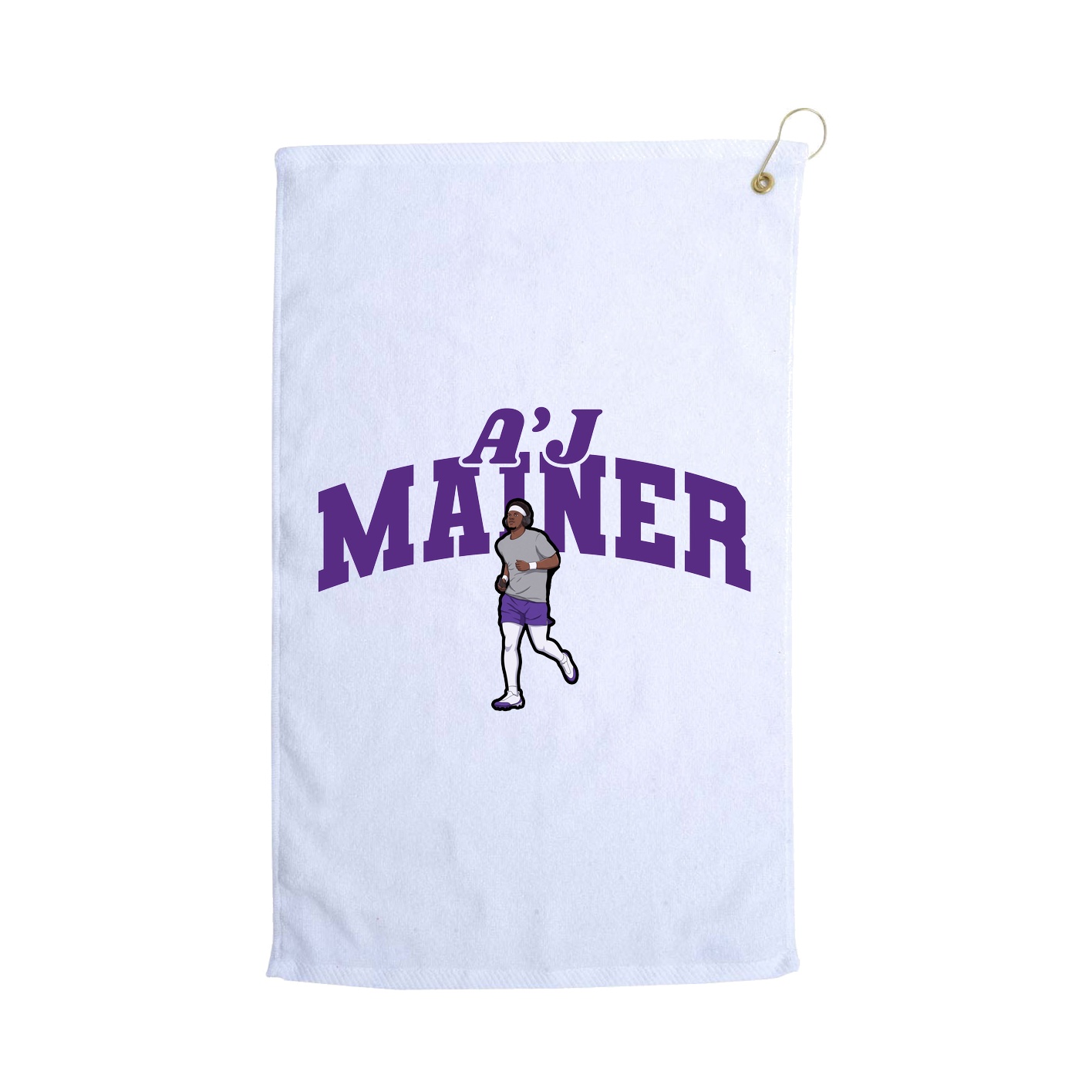 Golf Towel — Signature Arch in White