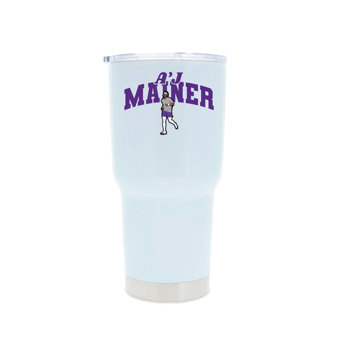 30oz Stainless Steel Tumbler — Signature Arch in White