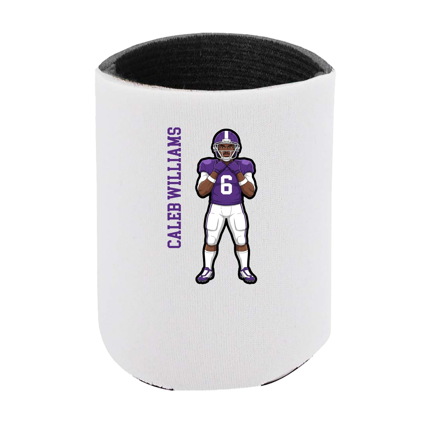 Can Holder — Name Vertical in White