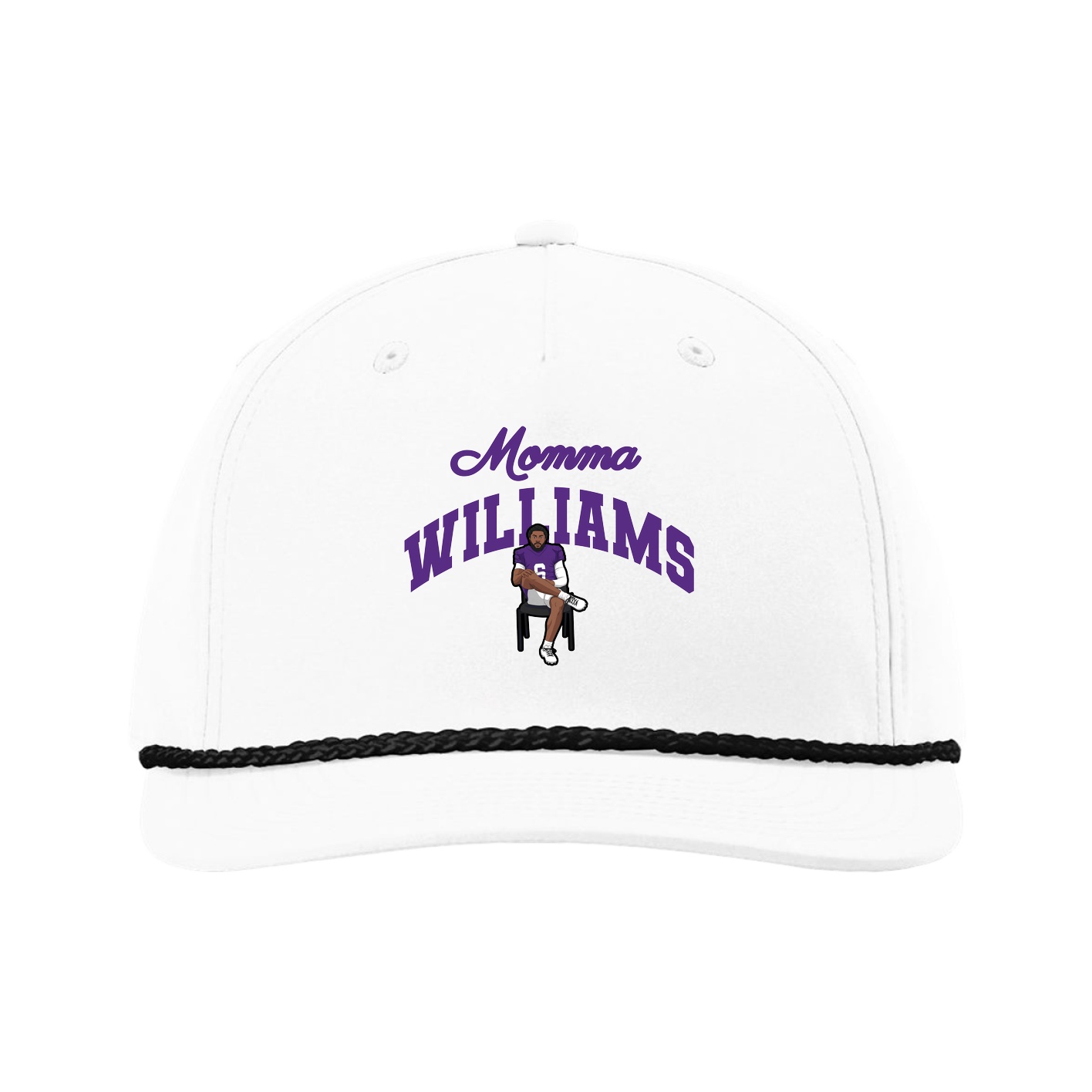 Five-Panel Classic Rope Cap — Mothers Day Arch in White